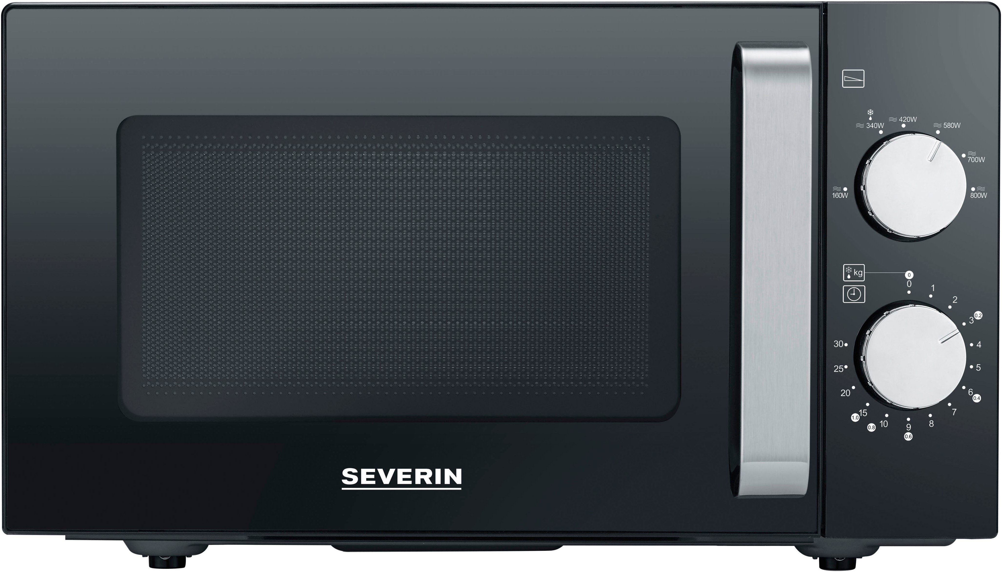 Severin Magnetron MW 7761 XXL-gebruikoppervlak dankzij glazen bodem