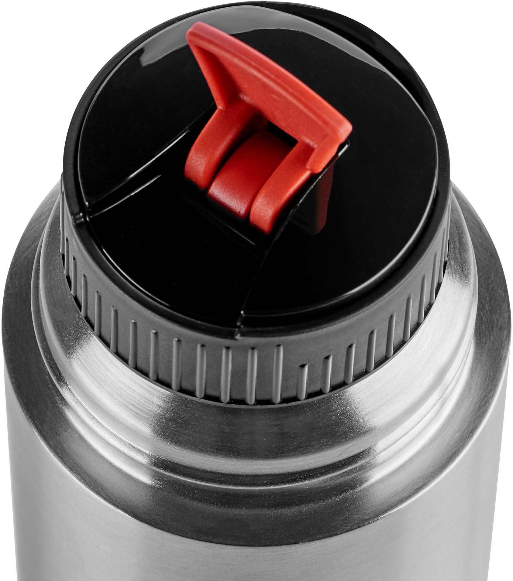 Emsa Thermosfles Mobilty Edelstaal zwart, Safe Loc-sluiting, 100% dicht, 12h heet/24h koud