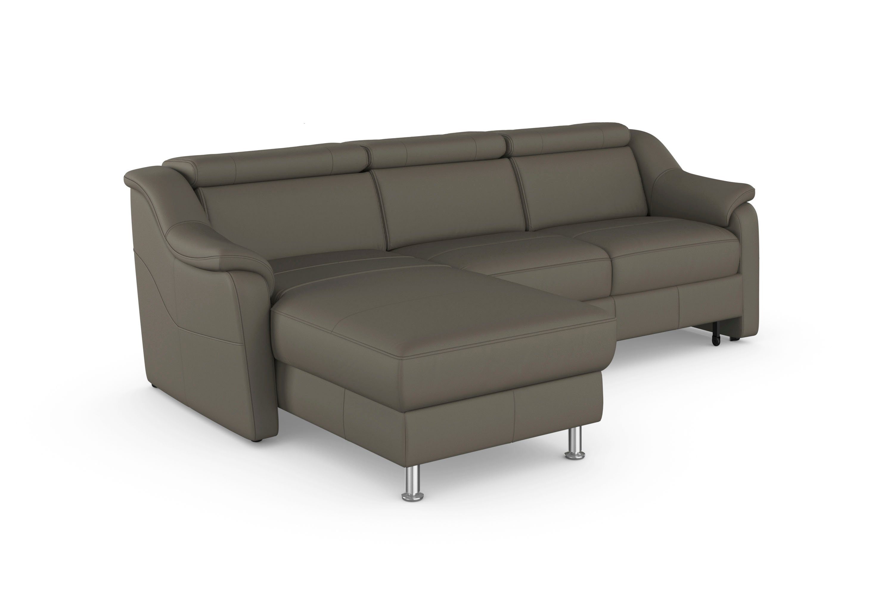 sit&more Hoekbank Freetown L-vorm met verstelbare hoofdsteun en comfortabele binnenvering