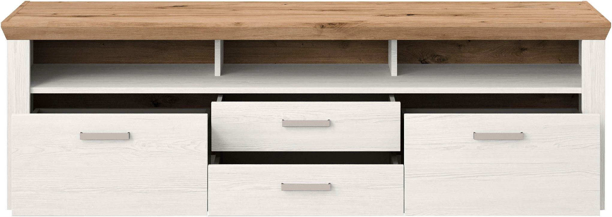 set one by Musterring Tv-meubel York Type 35, met 4 laden, verlichting optioneel, breedte 200 cm