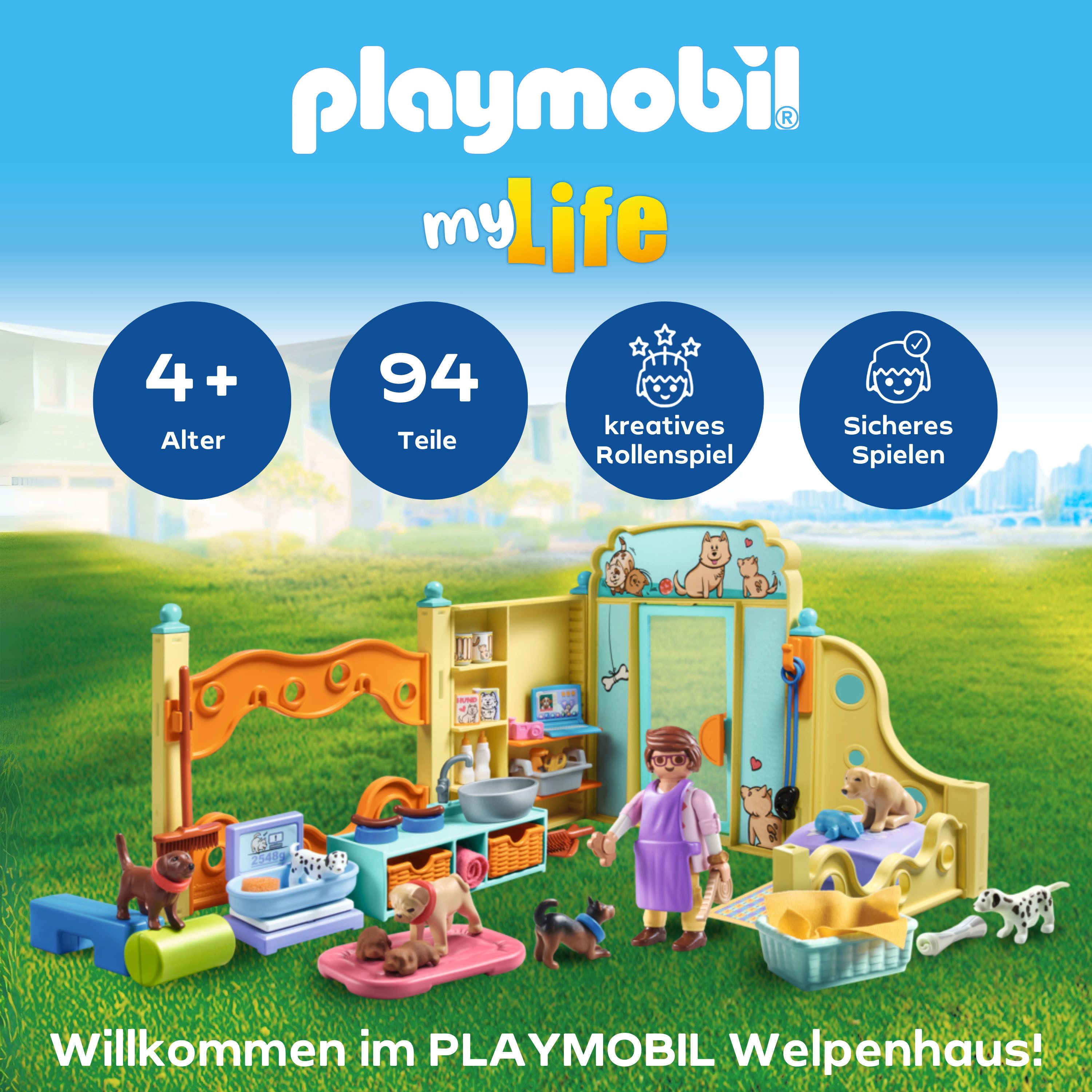 Playmobil® Constructie-speelset Welpenhaus (71743), Playmobil My Life (94-delig)