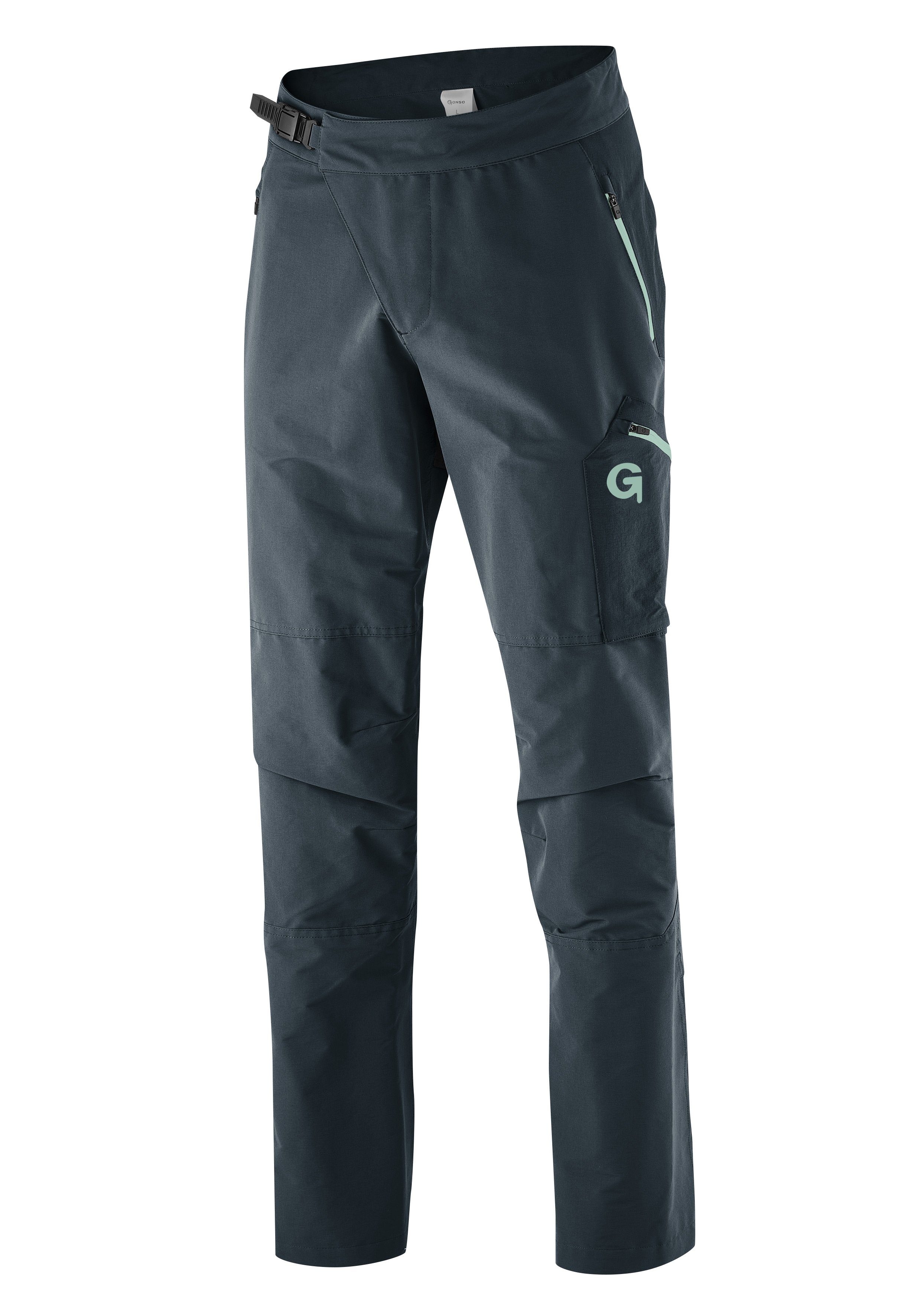 Gonso Fietsbroekje PISCADU Heren bike-broek, lange MTB fietspants, verstelbare band, met zakken