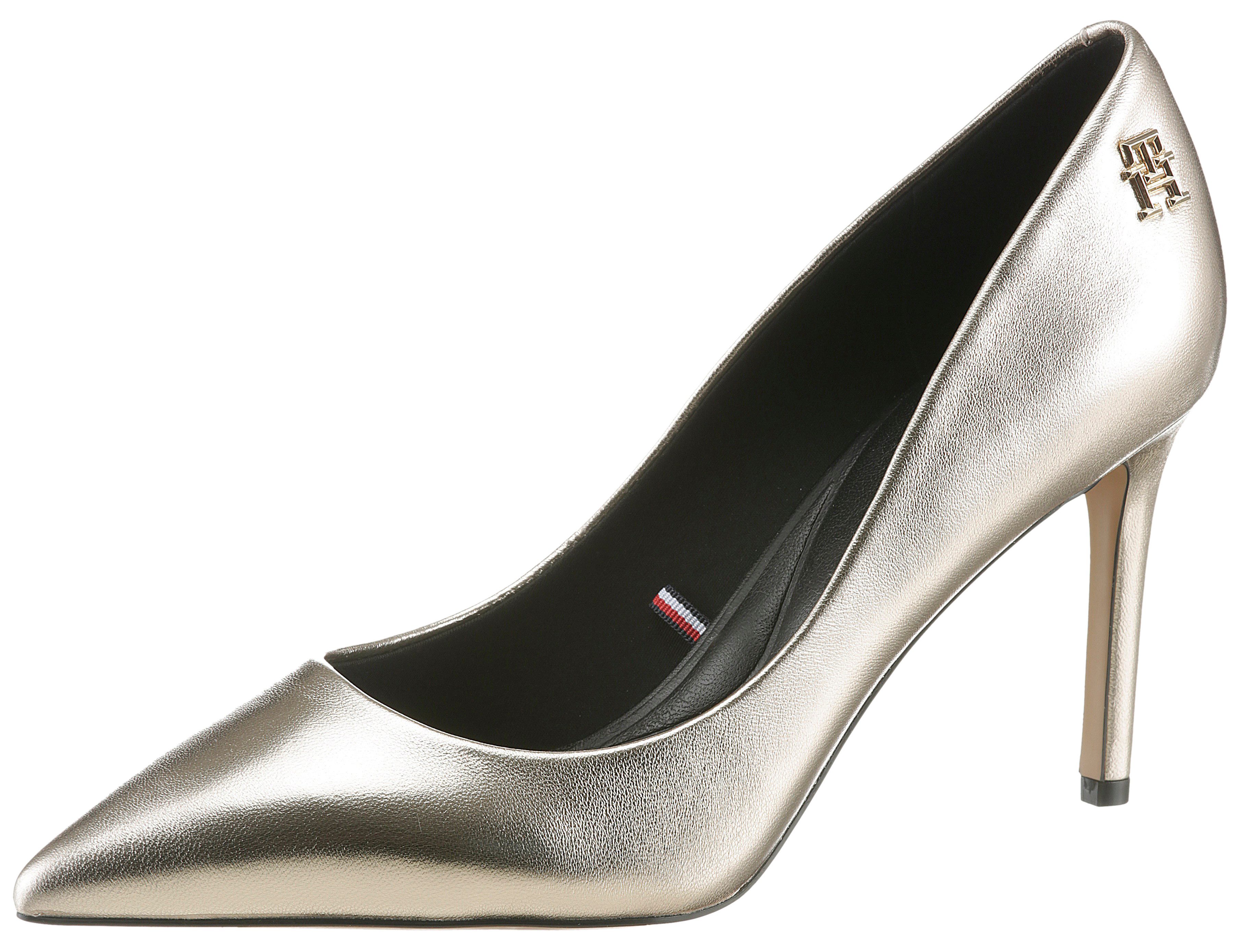 Tommy Hilfiger Pumps PARTY POINTED METALLIC PUMP stiletto hakken, avondschoen, trouwschoen met...