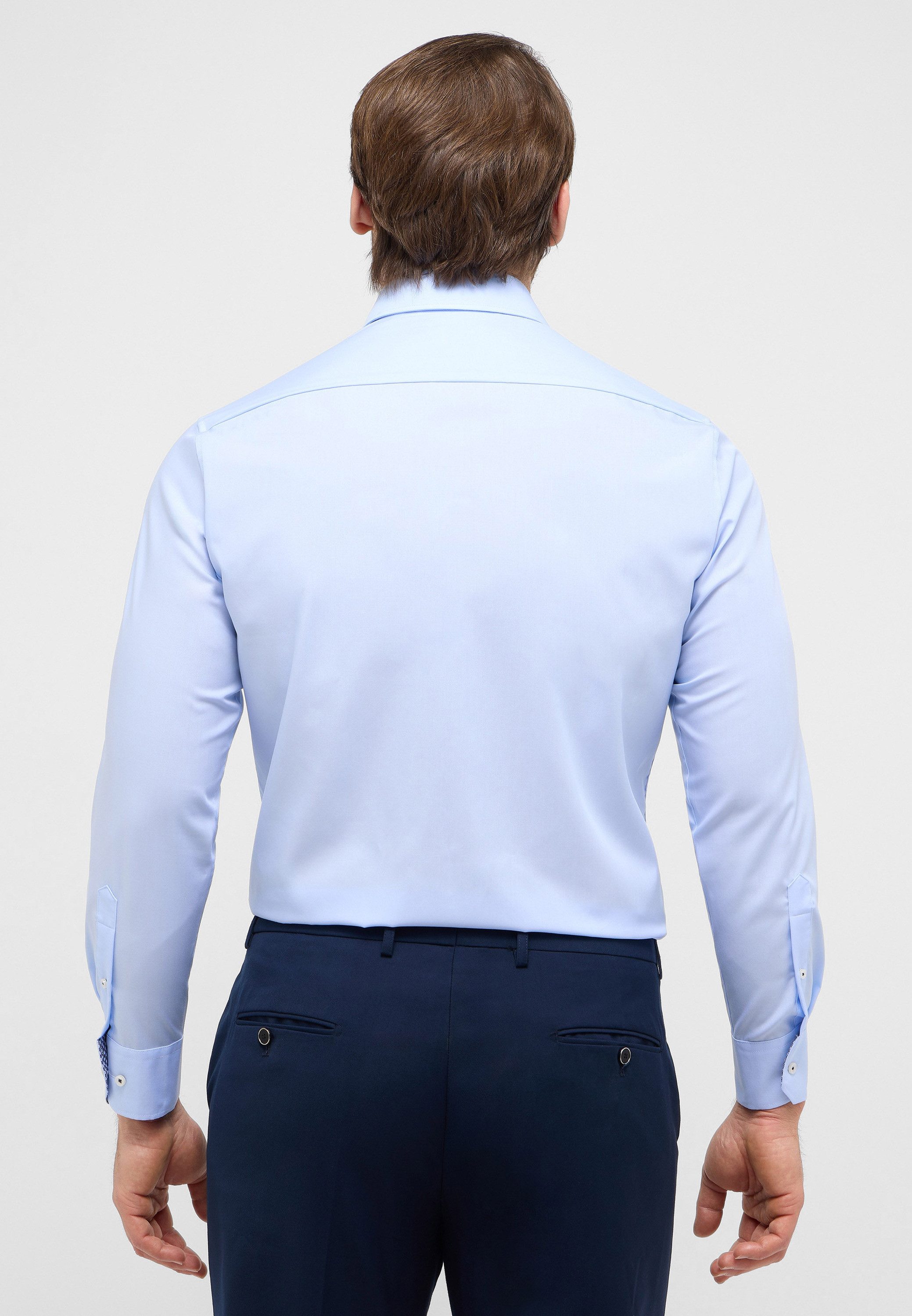 Eterna Overhemd met lange mouwen Comfort fit NON IRON (strijkvrij)