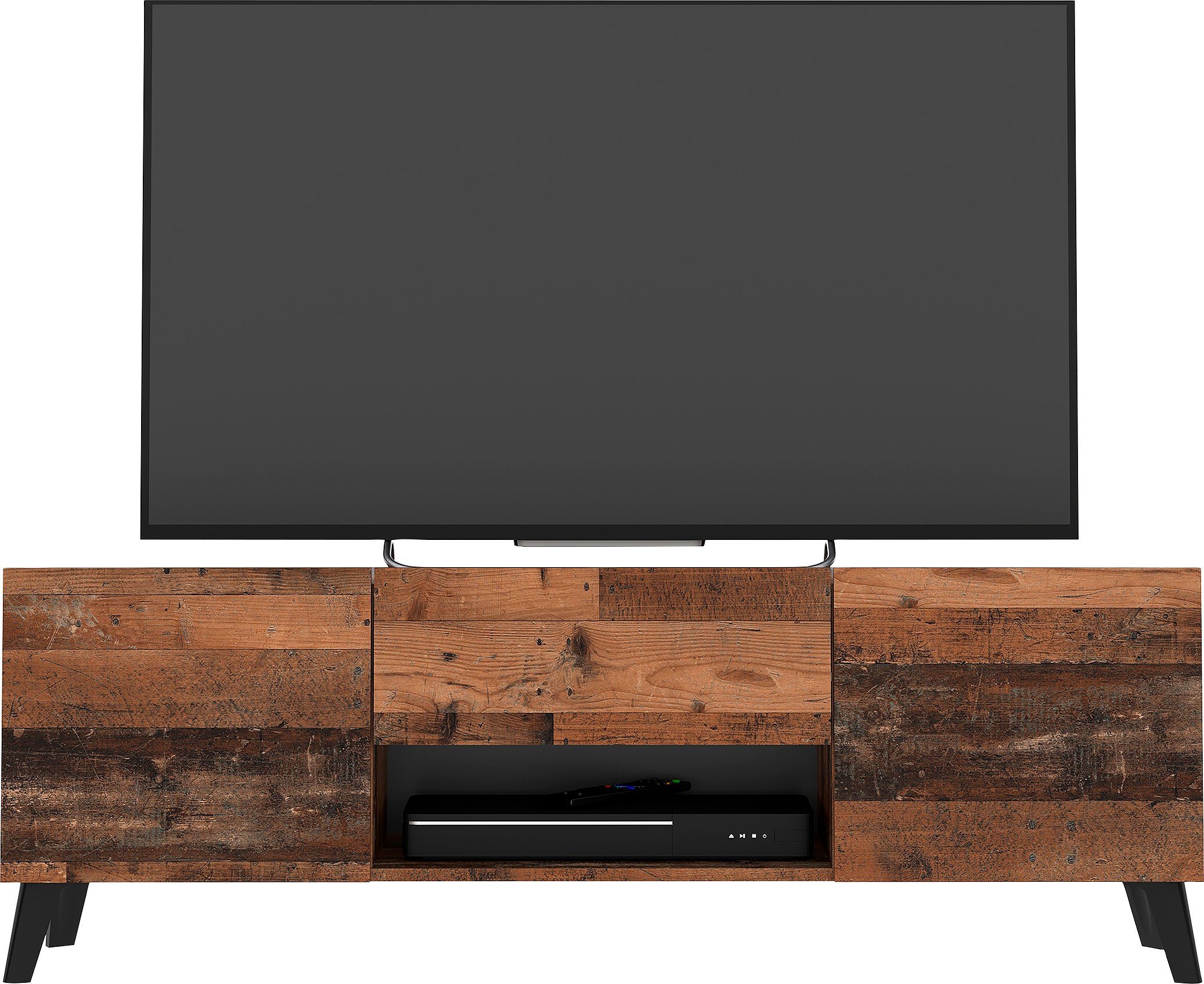 FMD Tv-meubel Brighton Breedte 140 cm lowboards bruin
