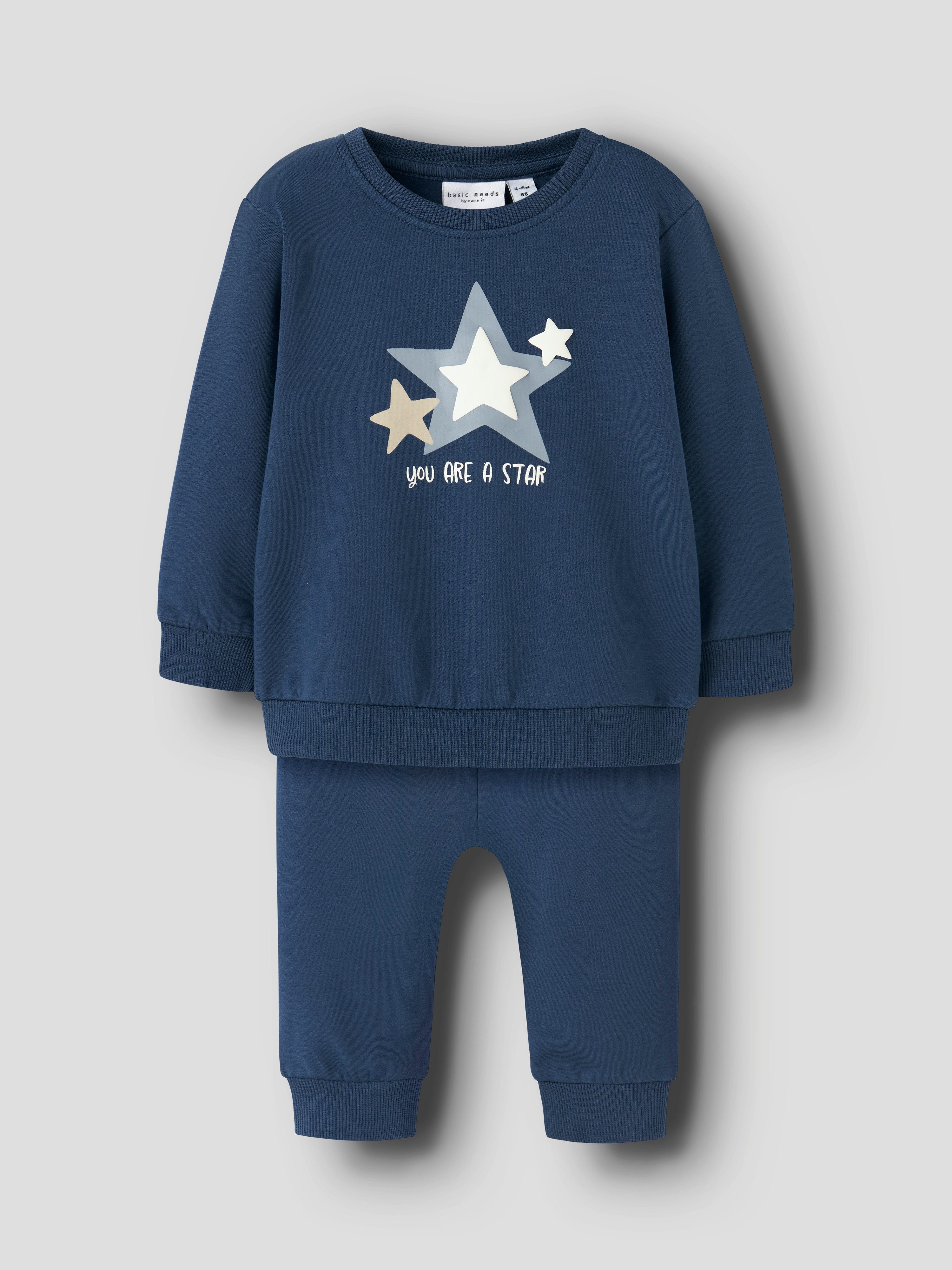 Name It Sweatshirt NBMVONNE LS SWEAT BOX BRU SET (set, 2-delig)