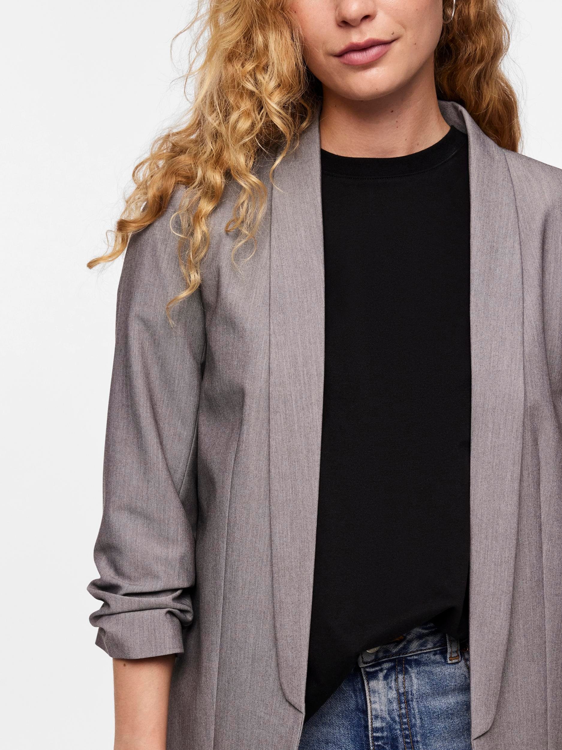pieces Blouseblazer PCBOSELLA 3 4 BLAZER NOOS met plooidetail op de mouw
