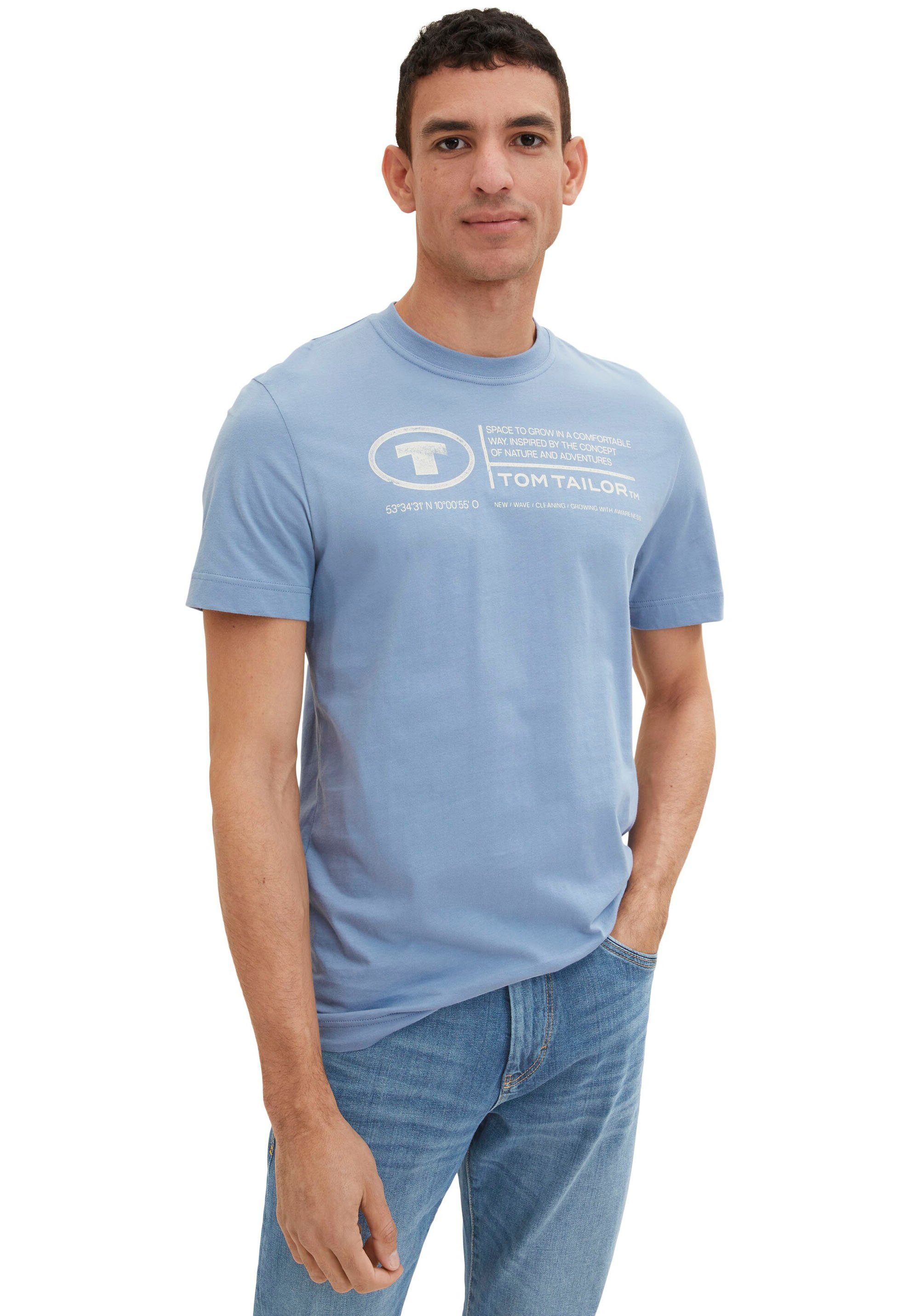 Tom Tailor Shirt met print Tom Tailor heren T-shirt, frontprint