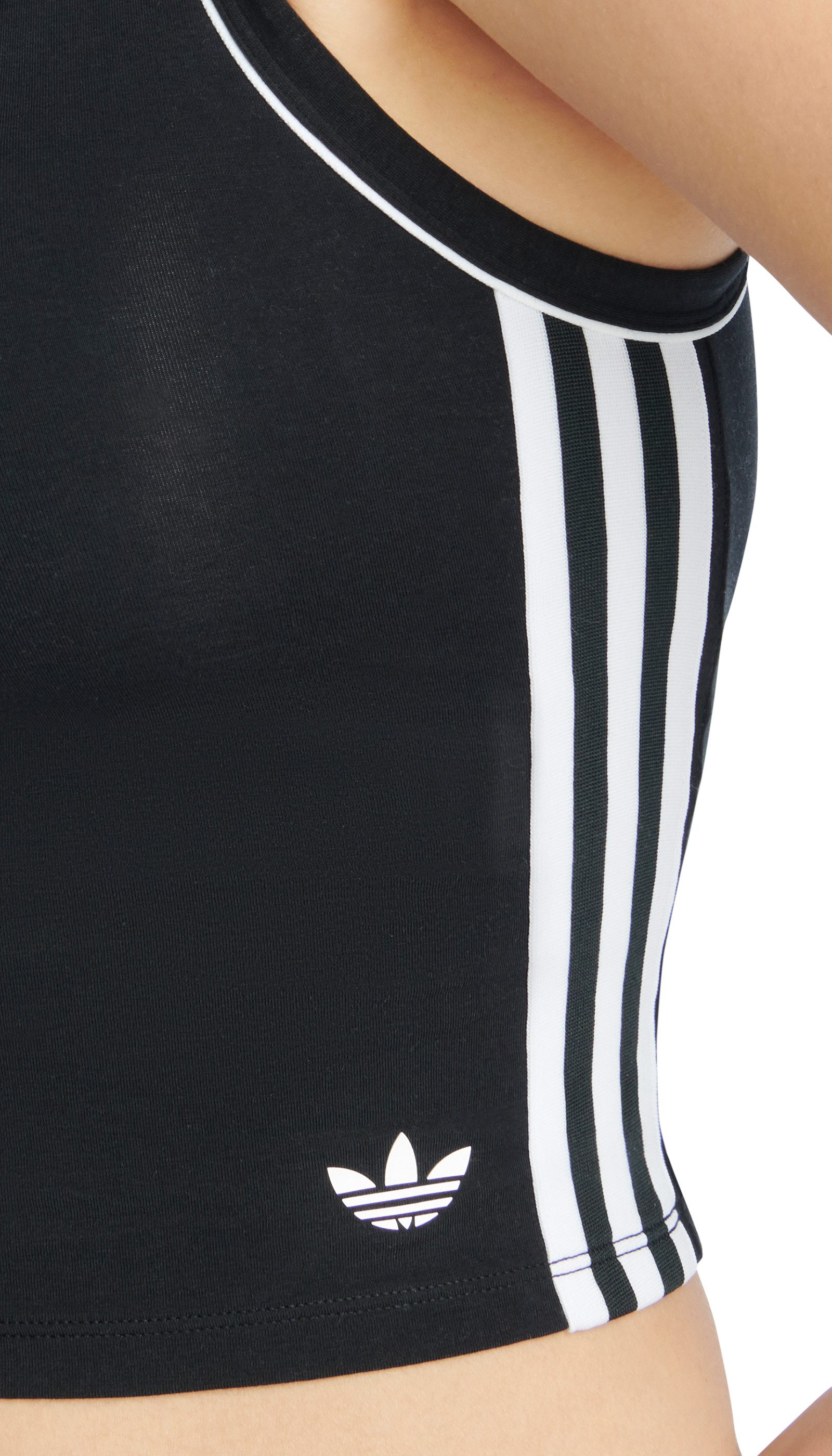 adidas Originals Crop-top Originals Adicolor Comfort Flex Cotton met opvallende merklijnen aan de zijkant
