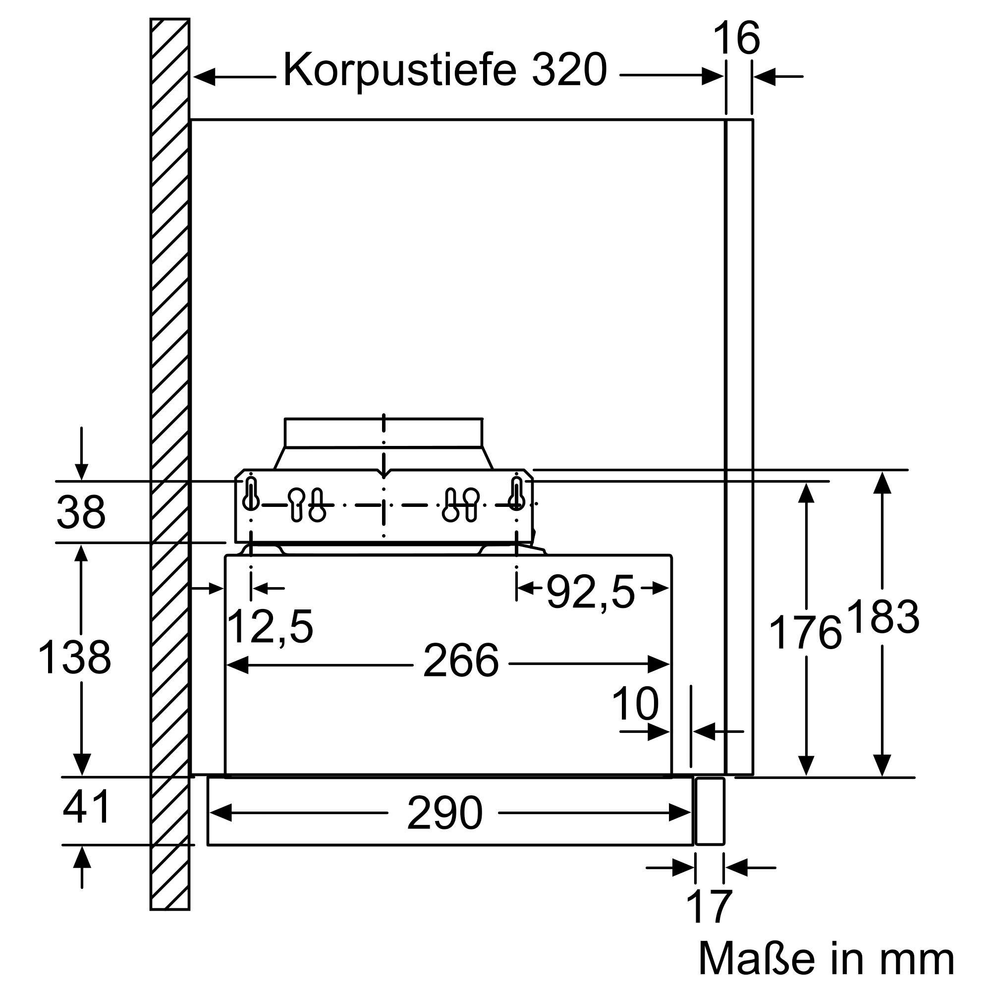 SIEMENS Vlakscherm-afzuigkap LI63LA526