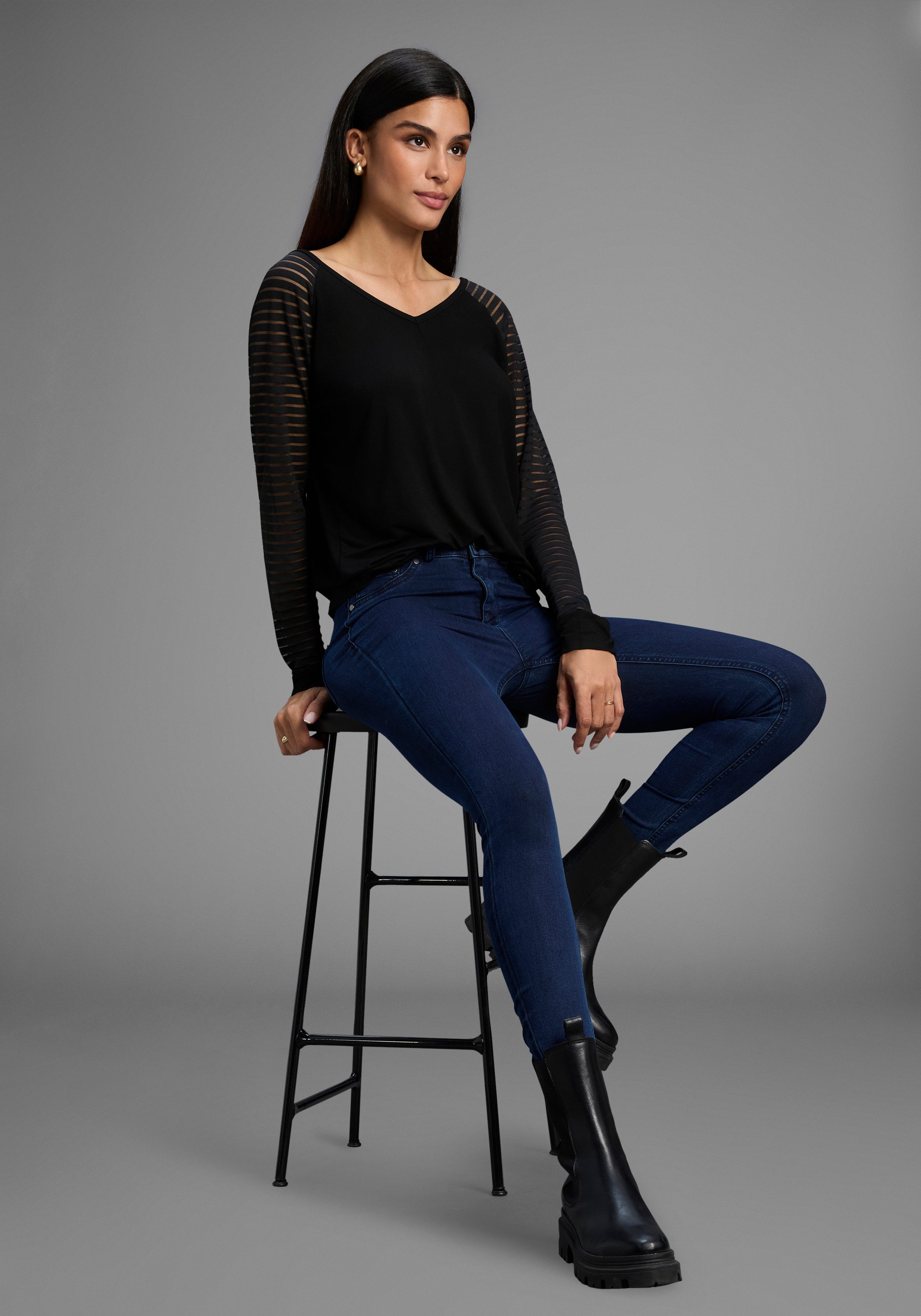 Bruno Banani Shirt met V-hals