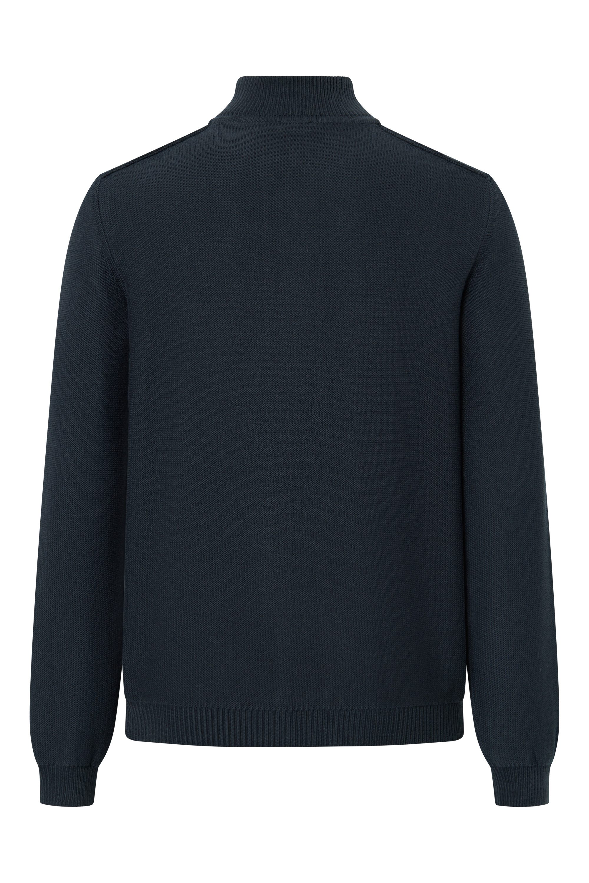 Joop Jeans Cardigan Paulos zachte textuur, metalen rits