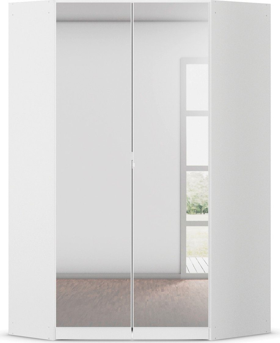 rauch HoekKledingkast kast garderobe waskast COSTA 2-deurs met spiegel, volledig uitgerust met veel opbergruimte made in germany