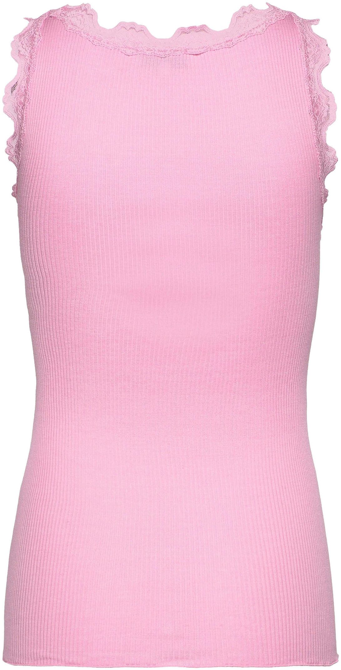 rosemunde Tanktop Babette Silk Top prachtige vintage kantafwerking aan hals en bandjes