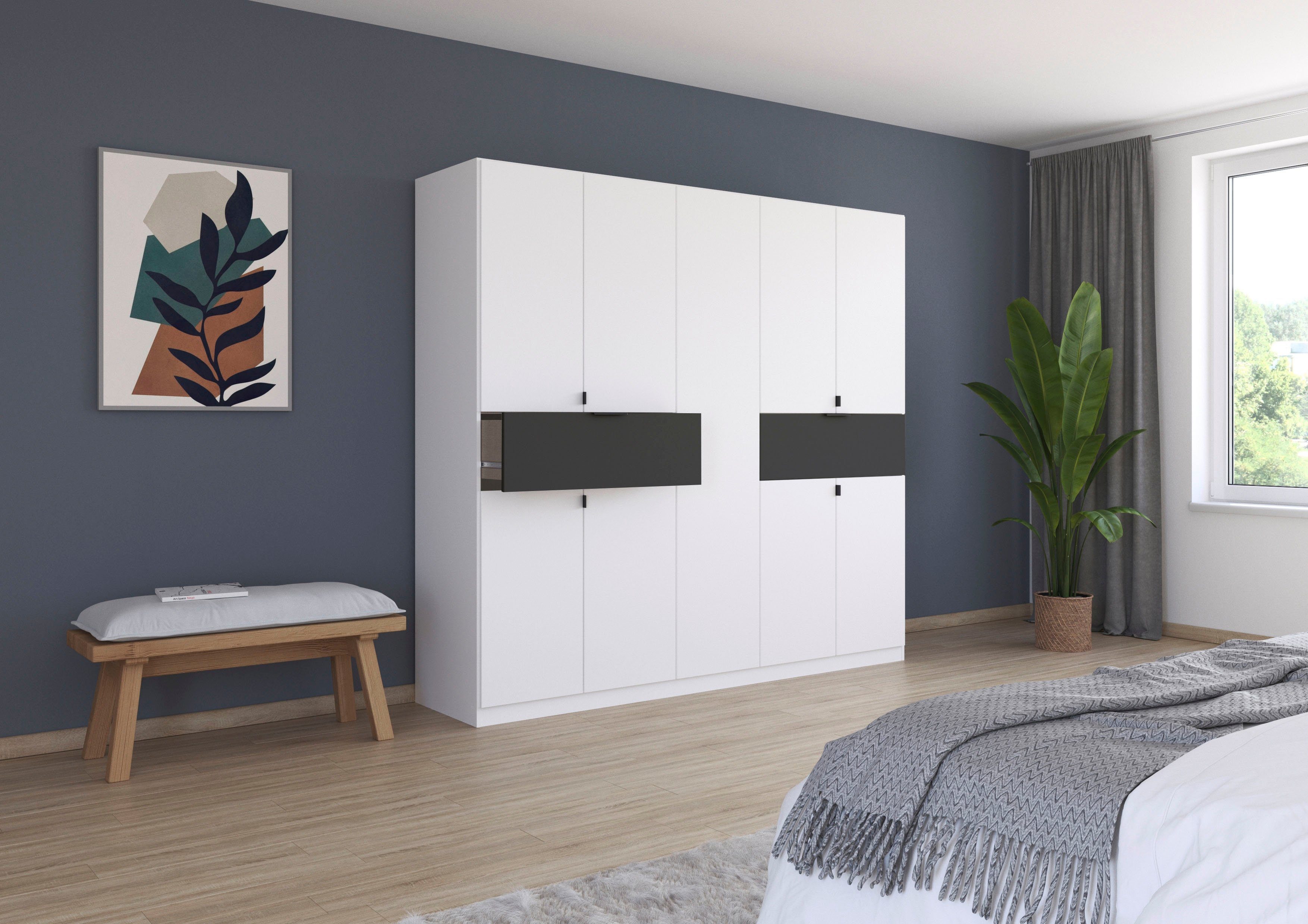 rauch Draaideurkast Kledingkast kast garderobe waskast TICAO met 2 ruime lades, veel opbergruimte made in germany