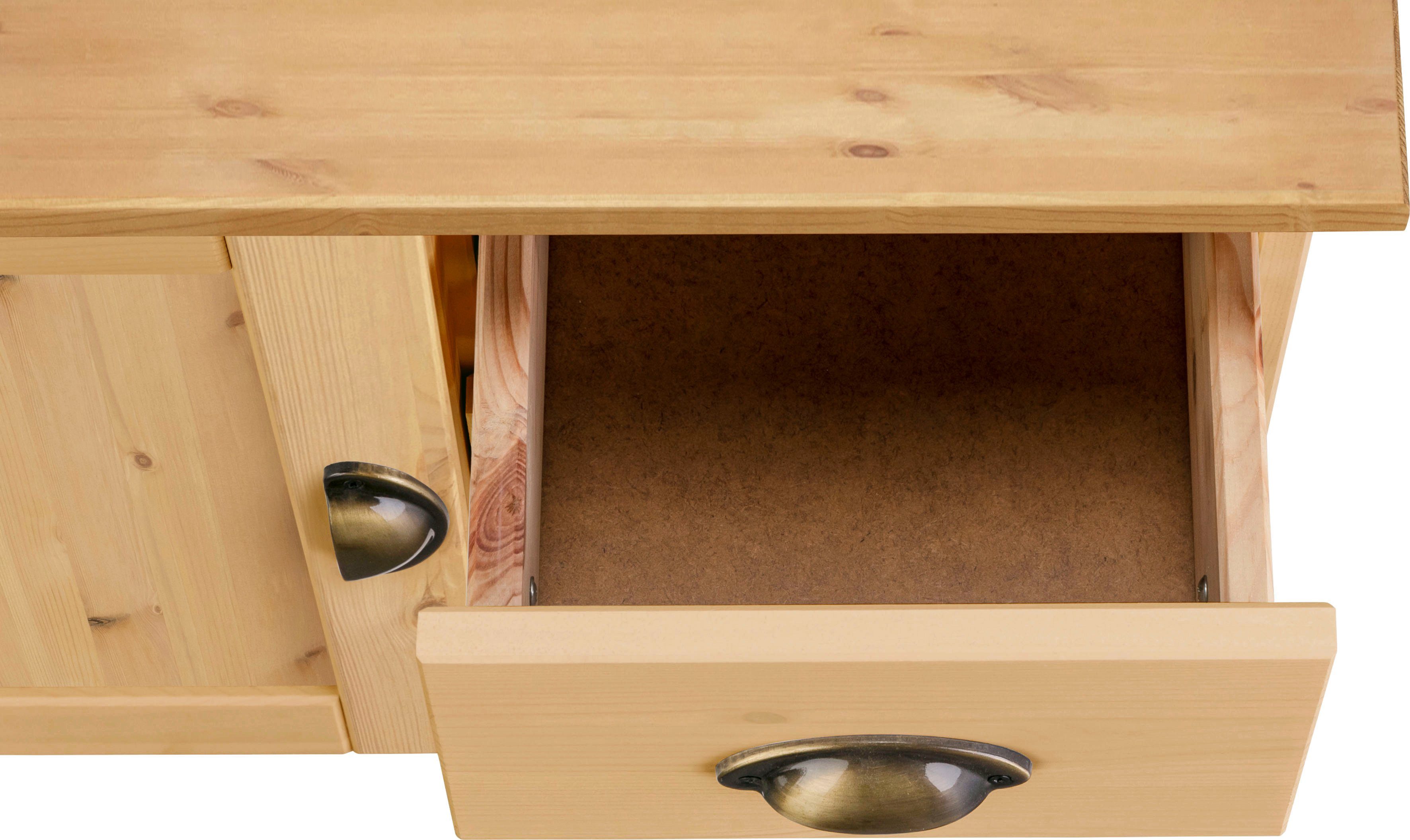 Home affaire Wastafelonderkast Oslo Grenen, 1 deur en 3 laden, breedte 60 cm, hoogte 55 cm