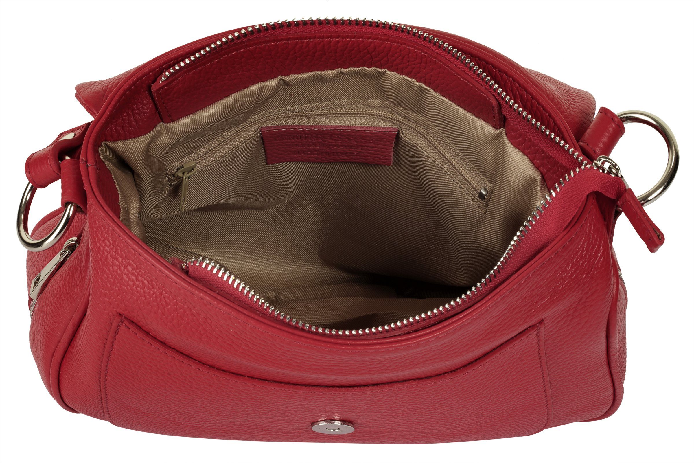 Samantha Look Schoudertas echt leer, made in italy