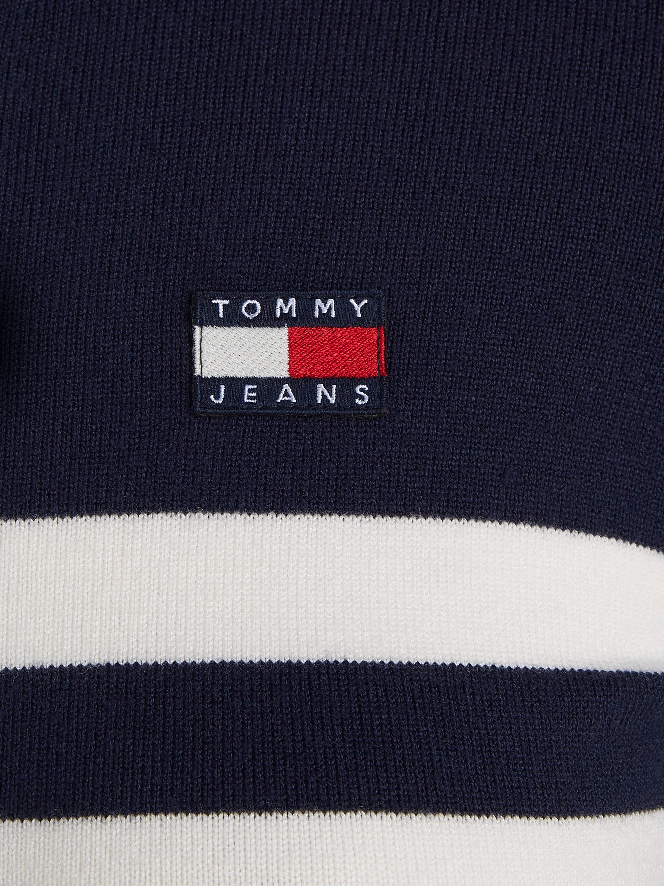 TOMMY JEANS Sweatjurk TJW STRIPE MIDI SWEATER DRESS