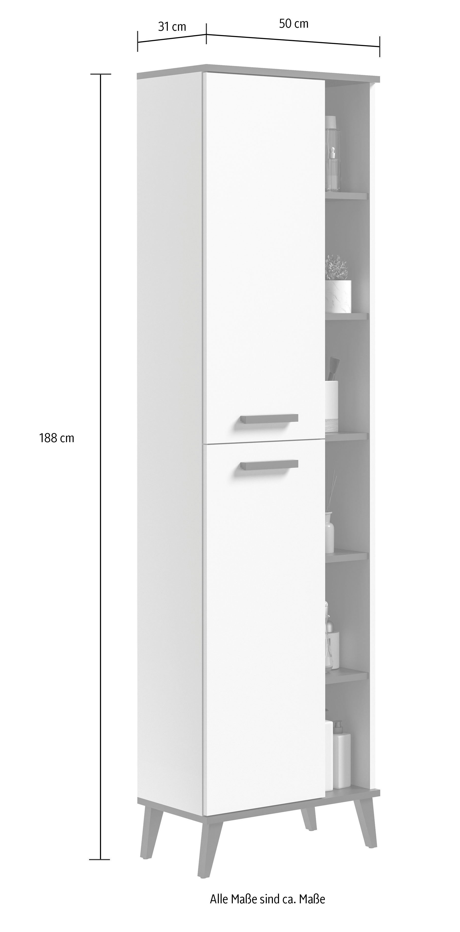 welltime Hoge kast Torun Badkamermeubel, breedte 50 cm
