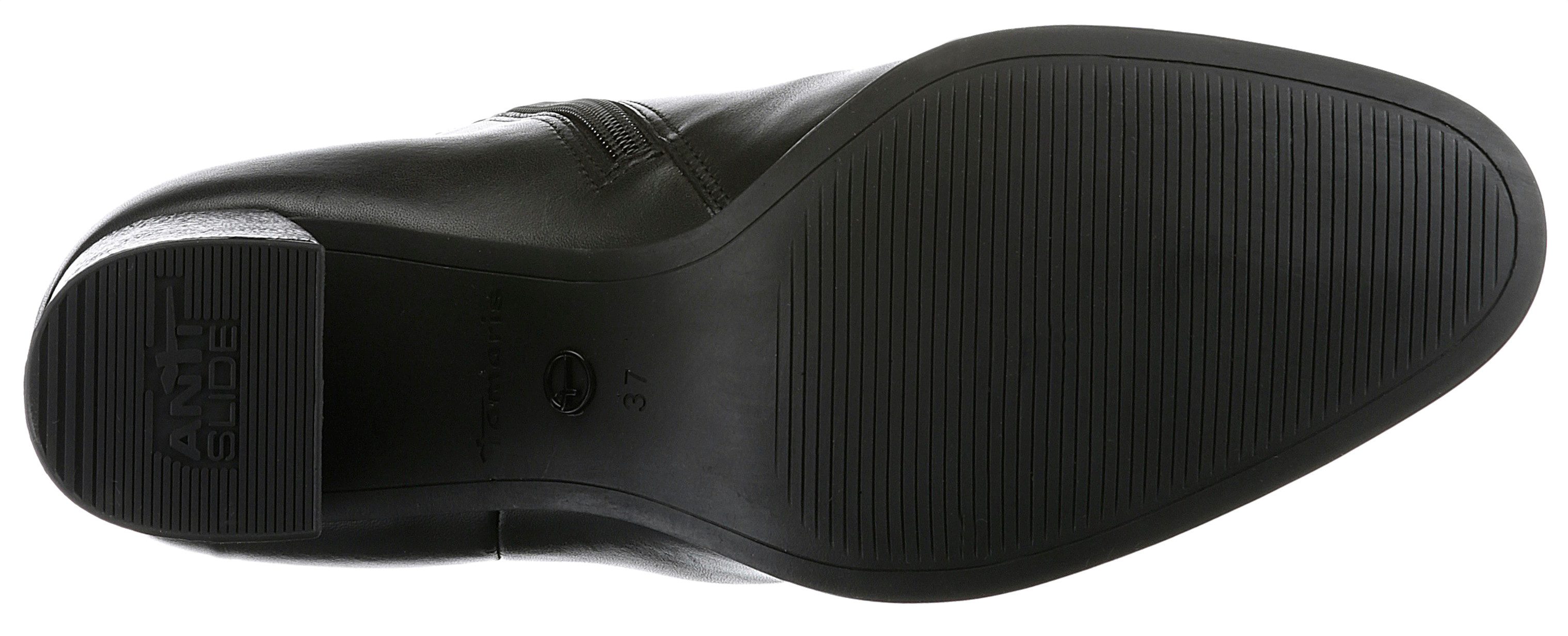 Tamaris Laarsjes blokhak, business schoen, avondschoen met elegante decoratieve band