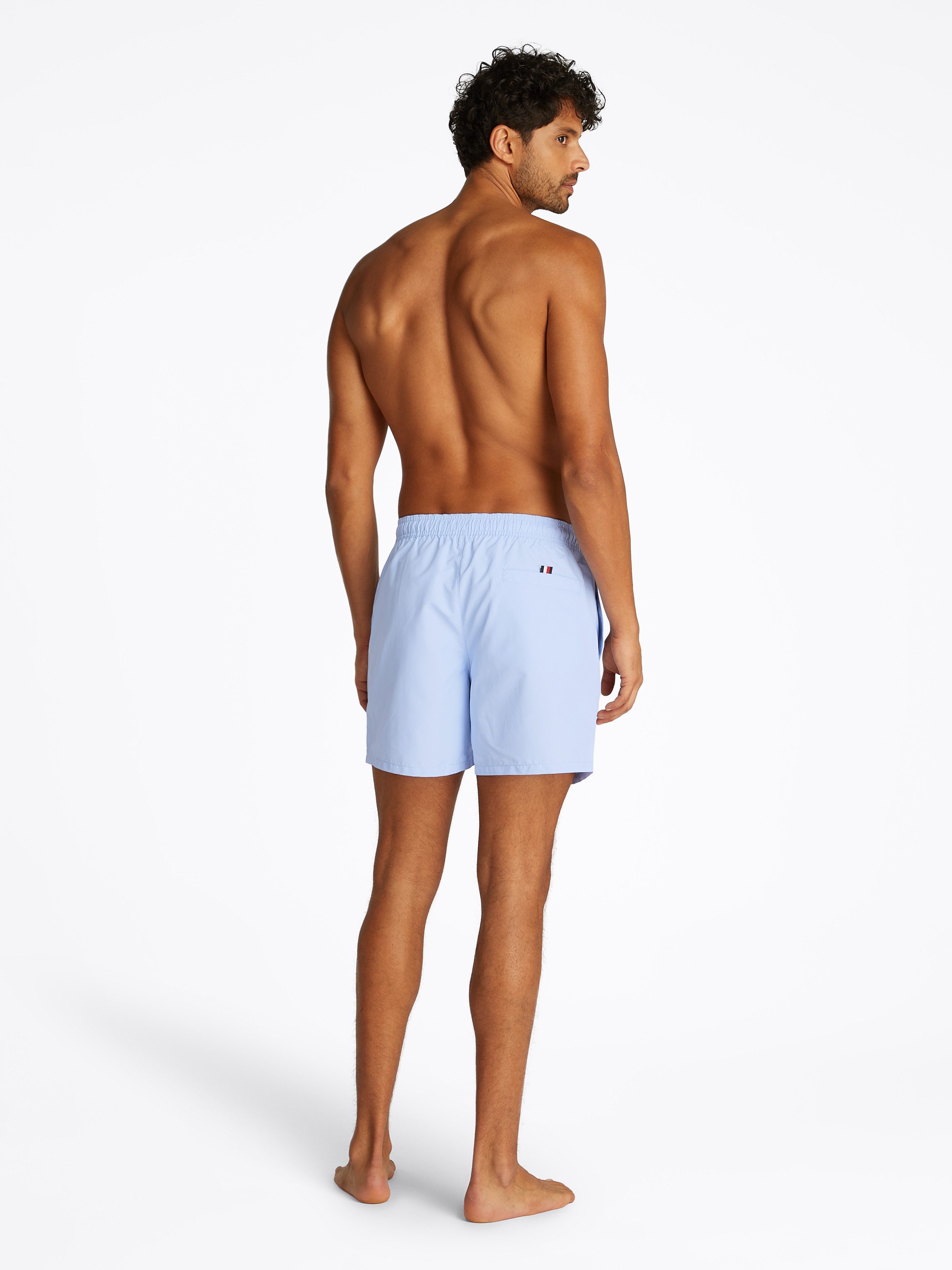 Tommy Hilfiger Swimwear Zwemshort MEDIUM DRAWSTRING met logoborduring op de heup