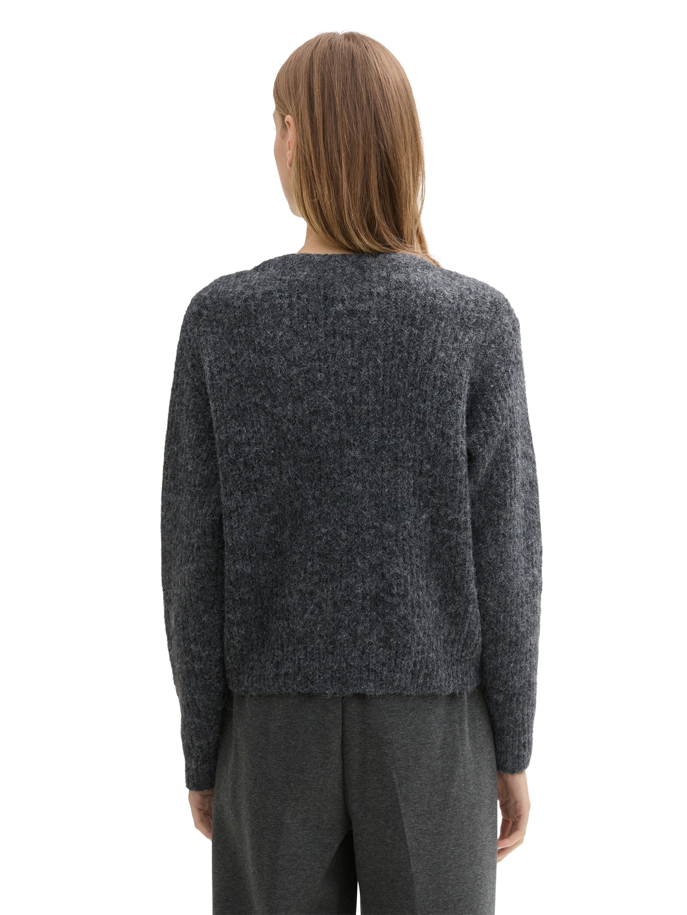 Tom Tailor Denim Cardigan in gemêleerde look