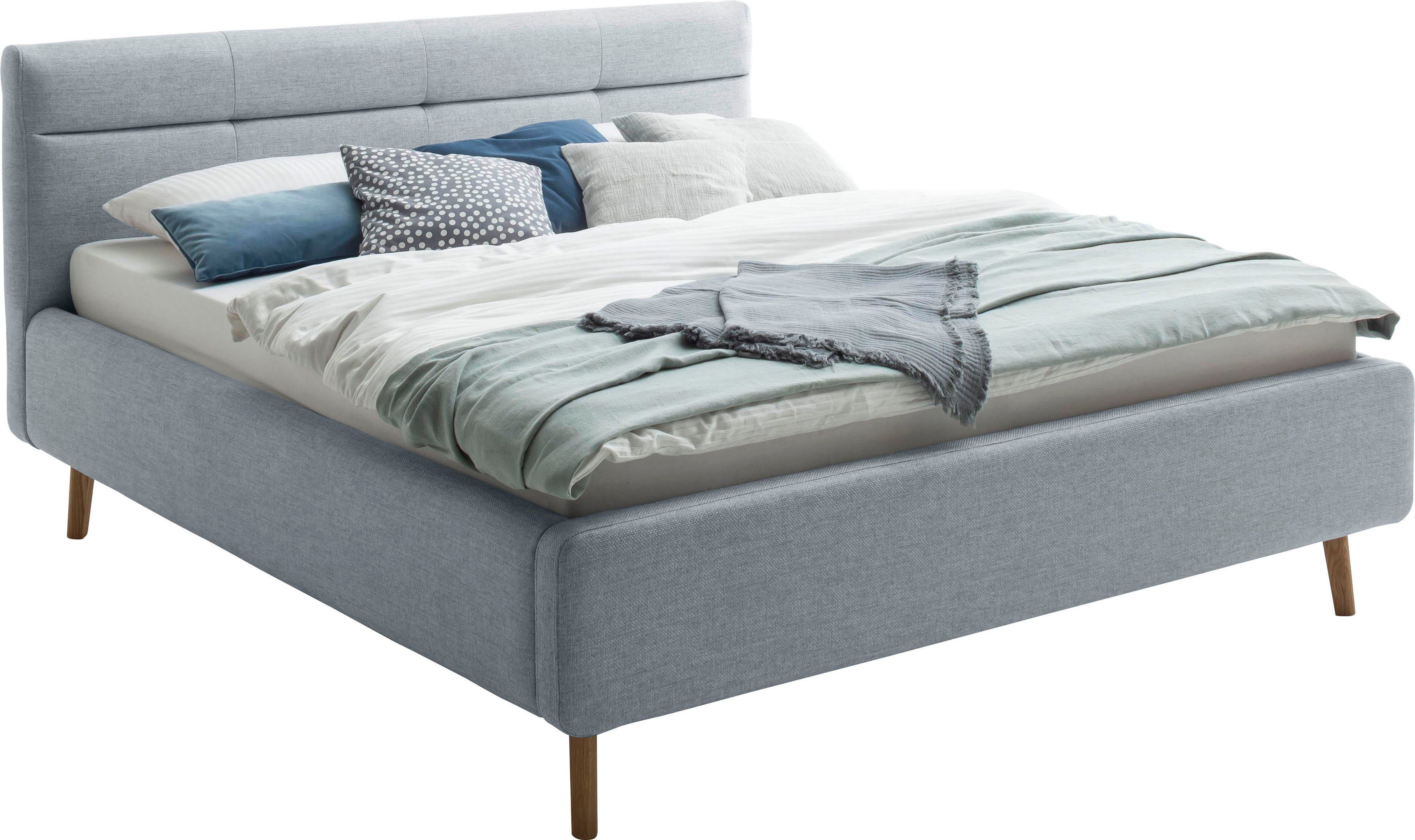 meise.möbel Gestoffeerd bed Lotte met lattenbodem en bedkist