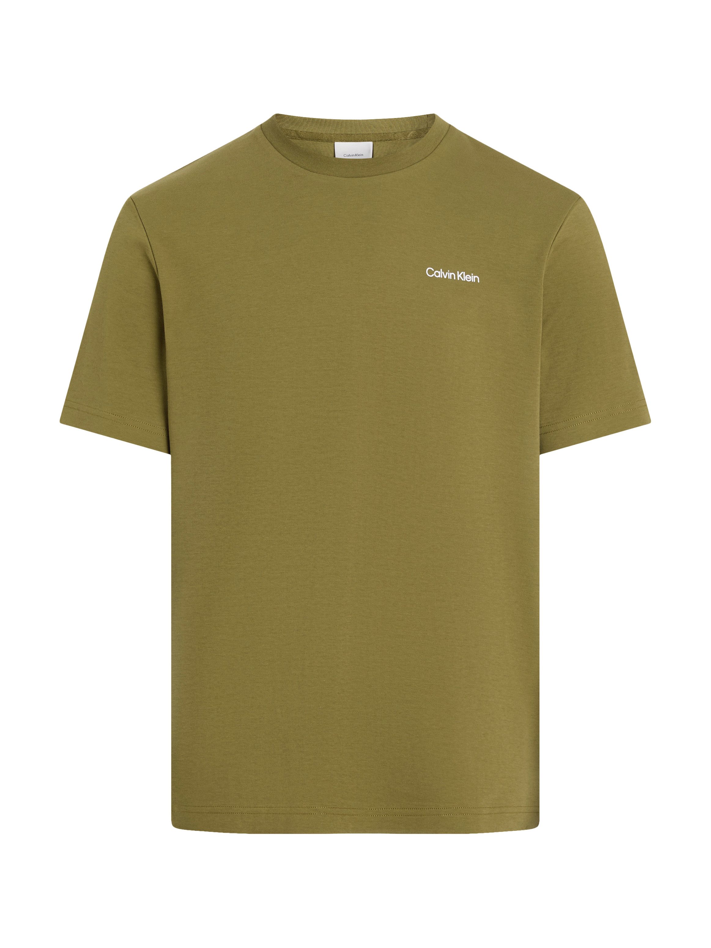 Calvin Klein T-shirt Micro Logo van dikke winterjersey, met logoprint