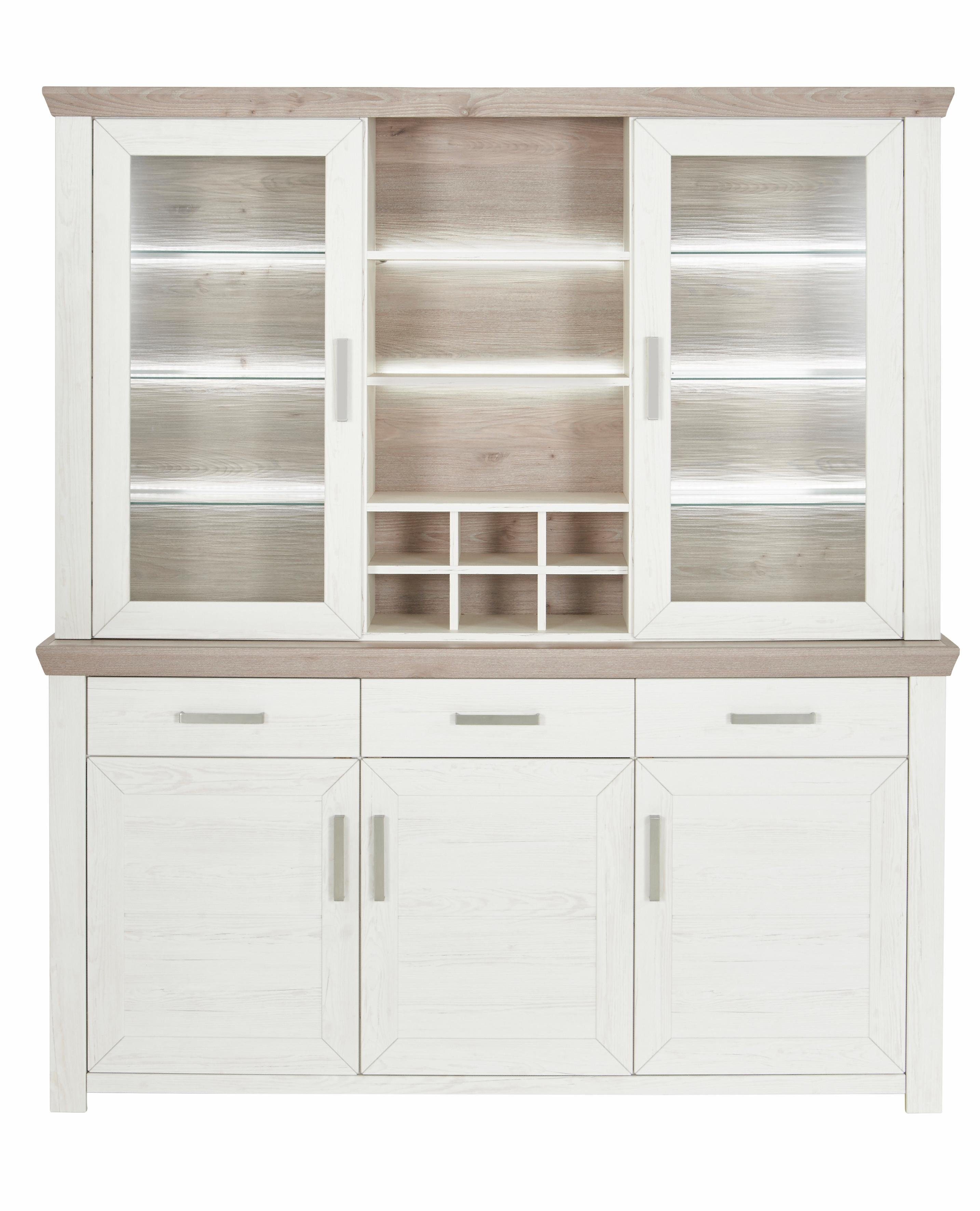 set one by Musterring Kastenset York met glazen deuren, optioneel met verlichting, 3 kleuren, breedte 184 cm (2 stuks)