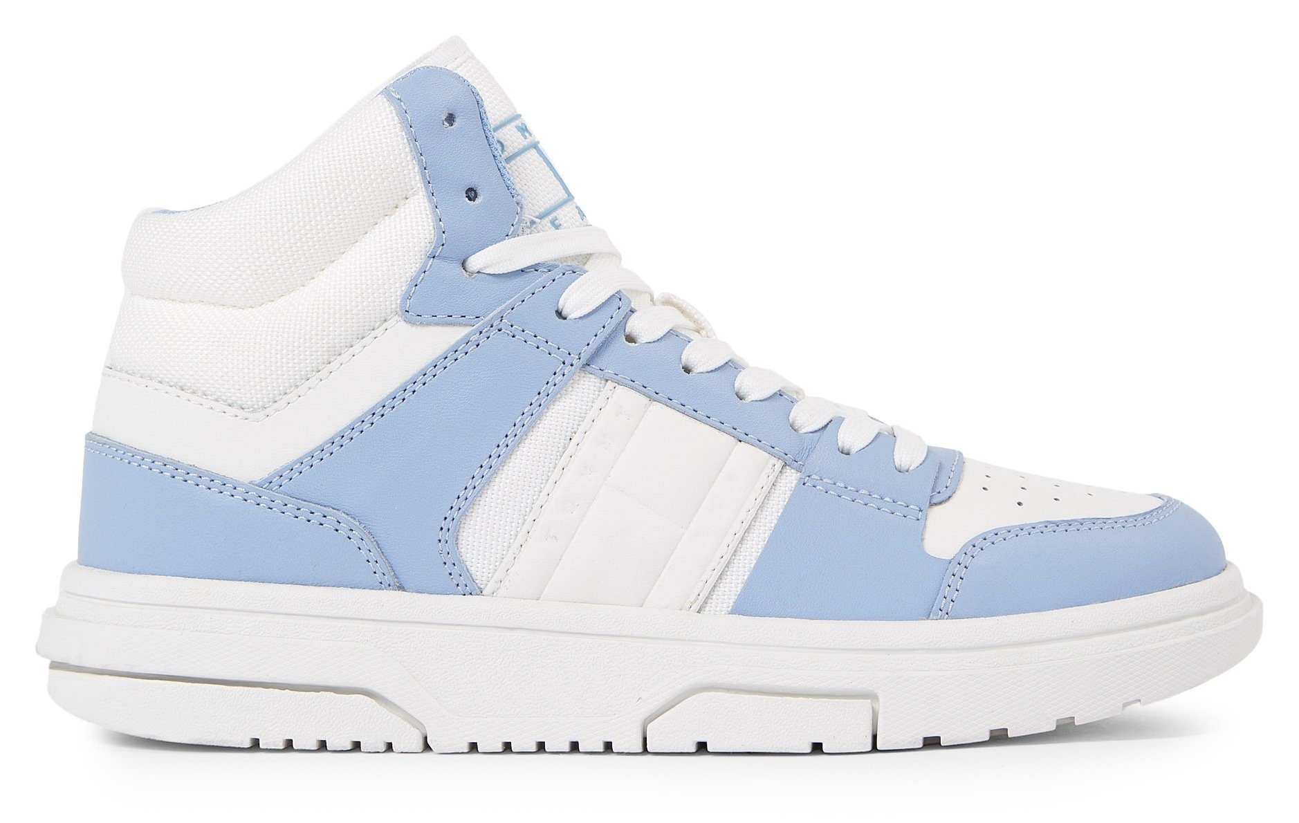 TOMMY JEANS Sneakers THE BROOKLYN MID TOP plateau, high top-sneaker, vrijetijdsschoen, gepolsterde schacht