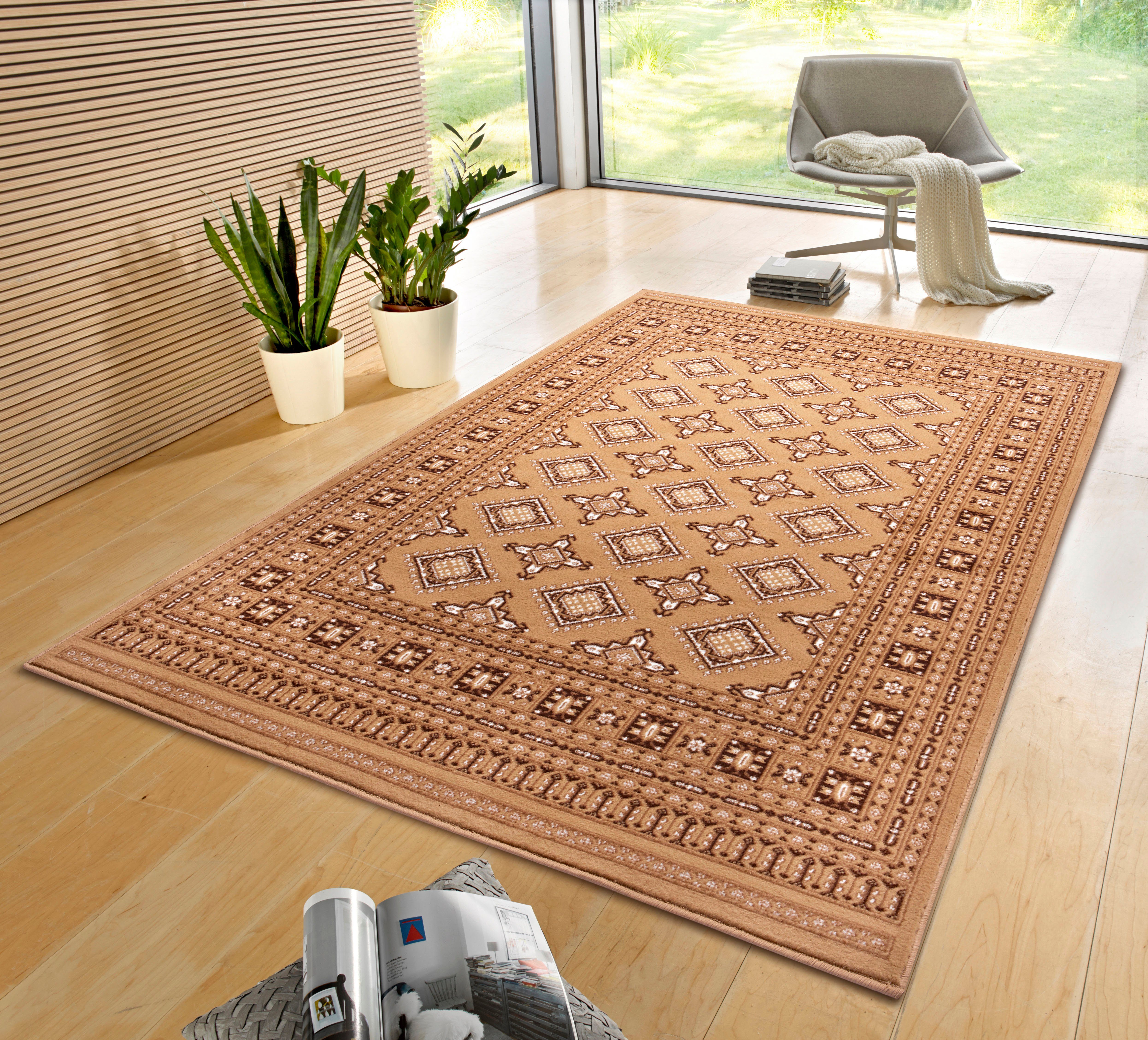 NOURISTAN Vloerkleed Sao Buchara Korte pool, oriëntaals, vloerkleed, modern, woonkamer, hal, eetkamer