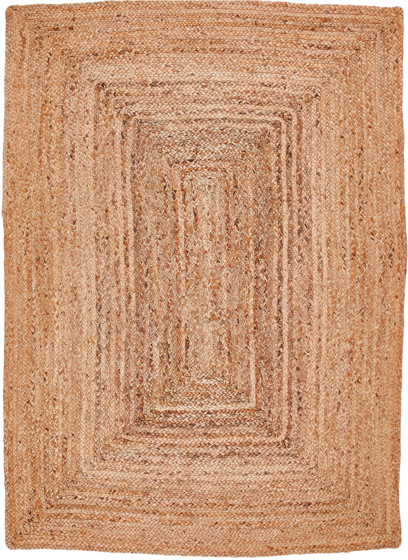 LUXOR living Vloerkleed Salo Jute tapijt, handgeweven, vlechtontwerp, 100% natuurlijke vezel