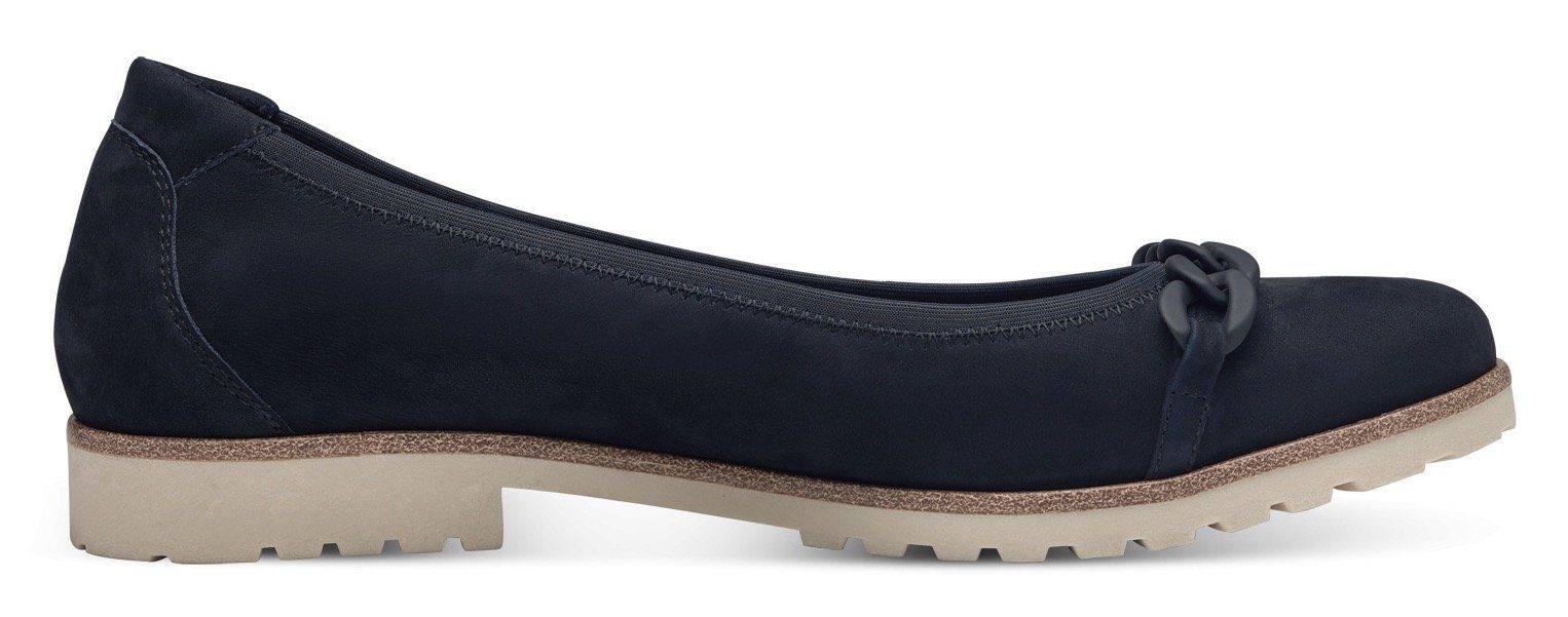 Tamaris Ballerina's Chunky slipper met modieuze sierketting