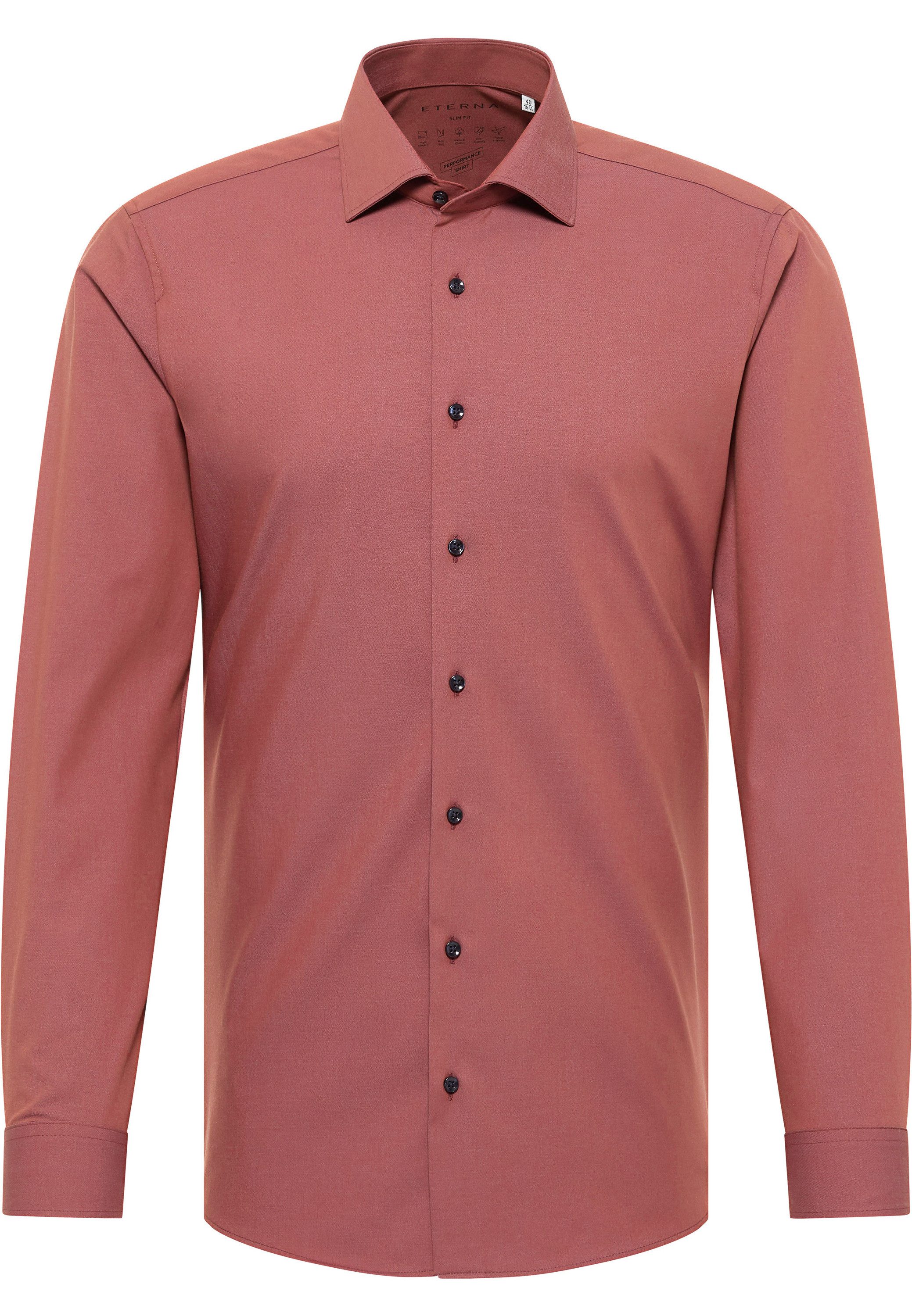 Eterna Overhemd met lange mouwen Slim fit NON IRON (strijkvrij)