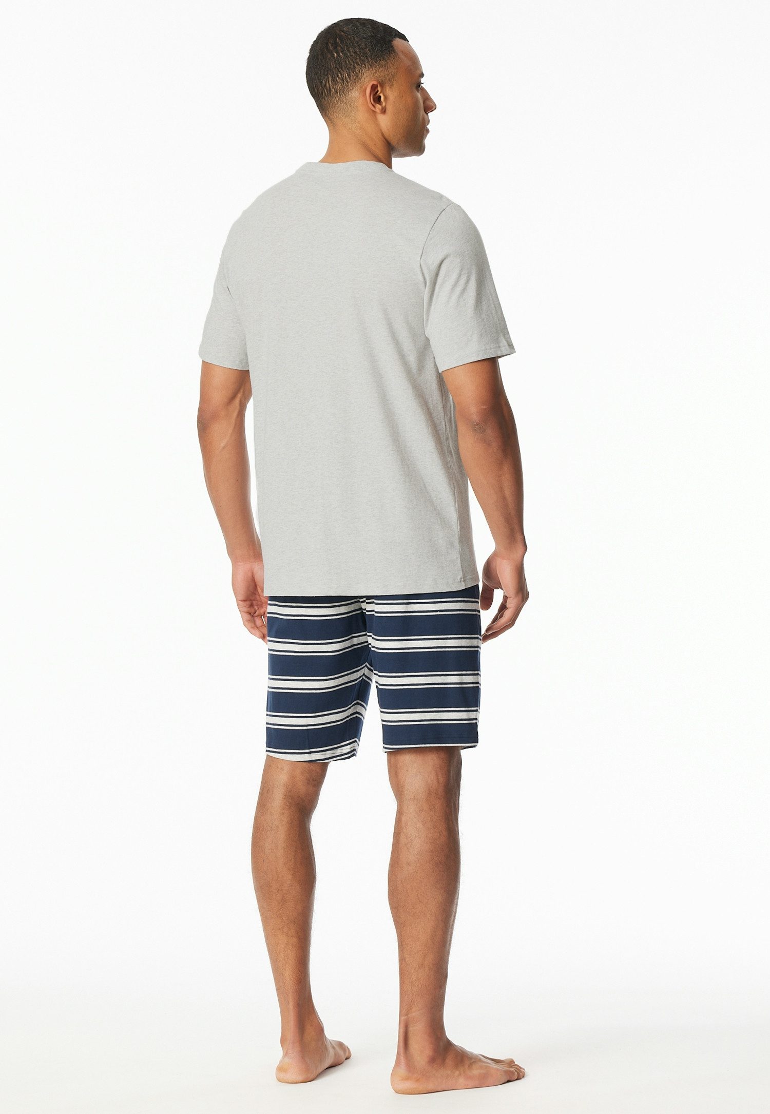Schiesser Shortama Casual Nightwear Shirt met functionele knoopsluiting (2-delig)