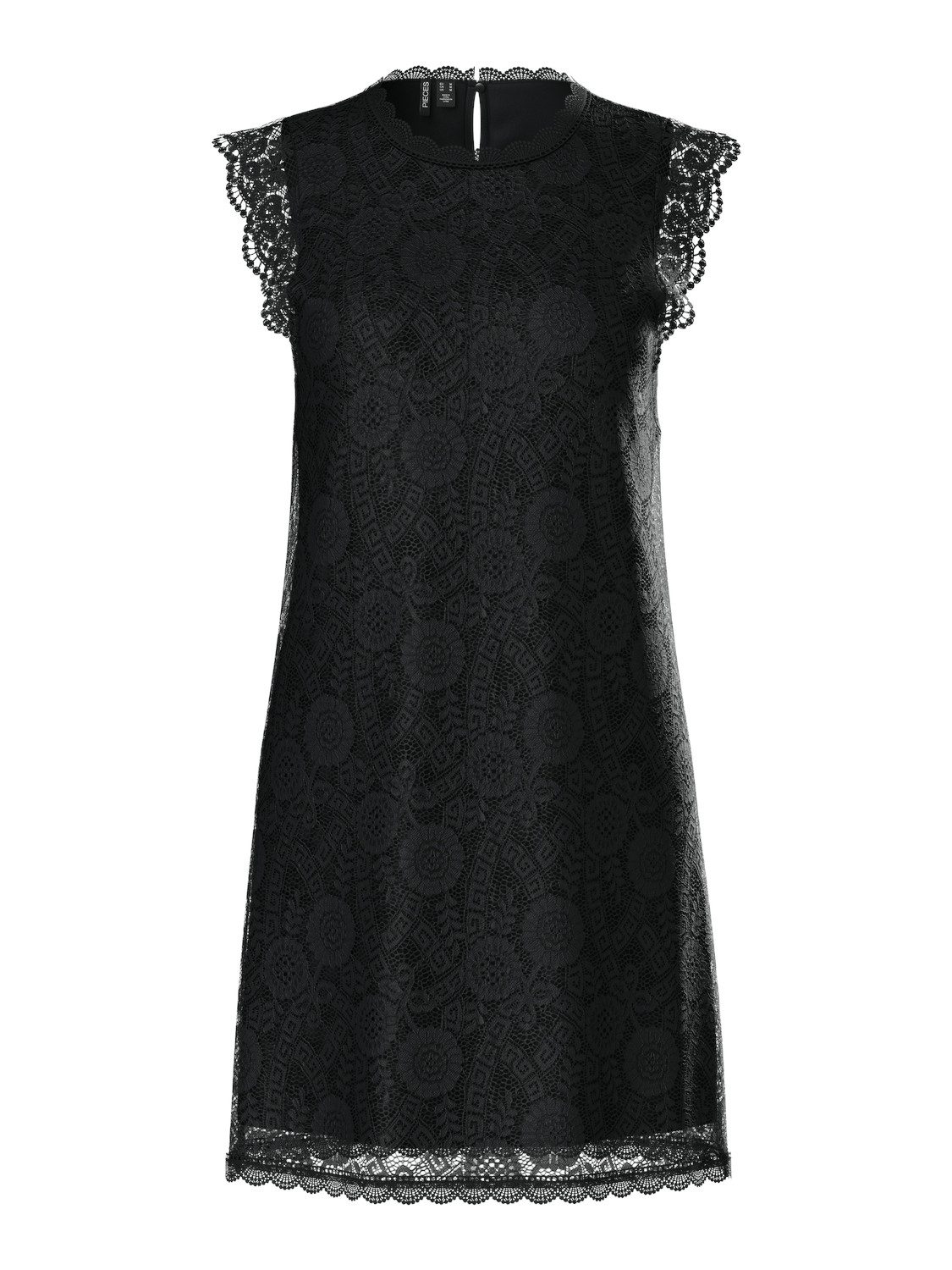 pieces Kanten jurk PCOLLINE SL LACE DRESS NOOS