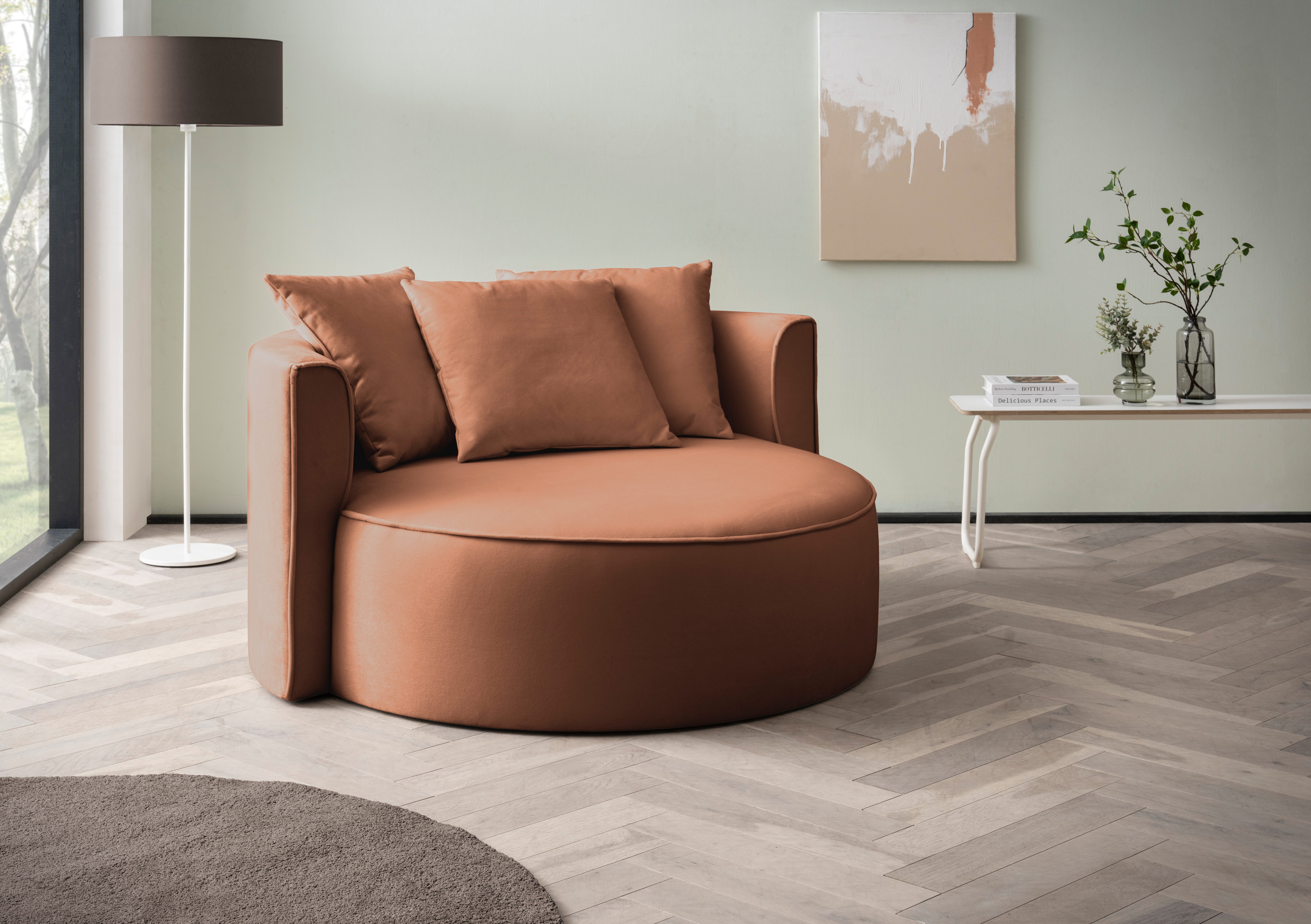 LeGer Home by Lena Gercke XXL-fauteuil Isalie, leesstoel, loveseat, inclusief sierkussens