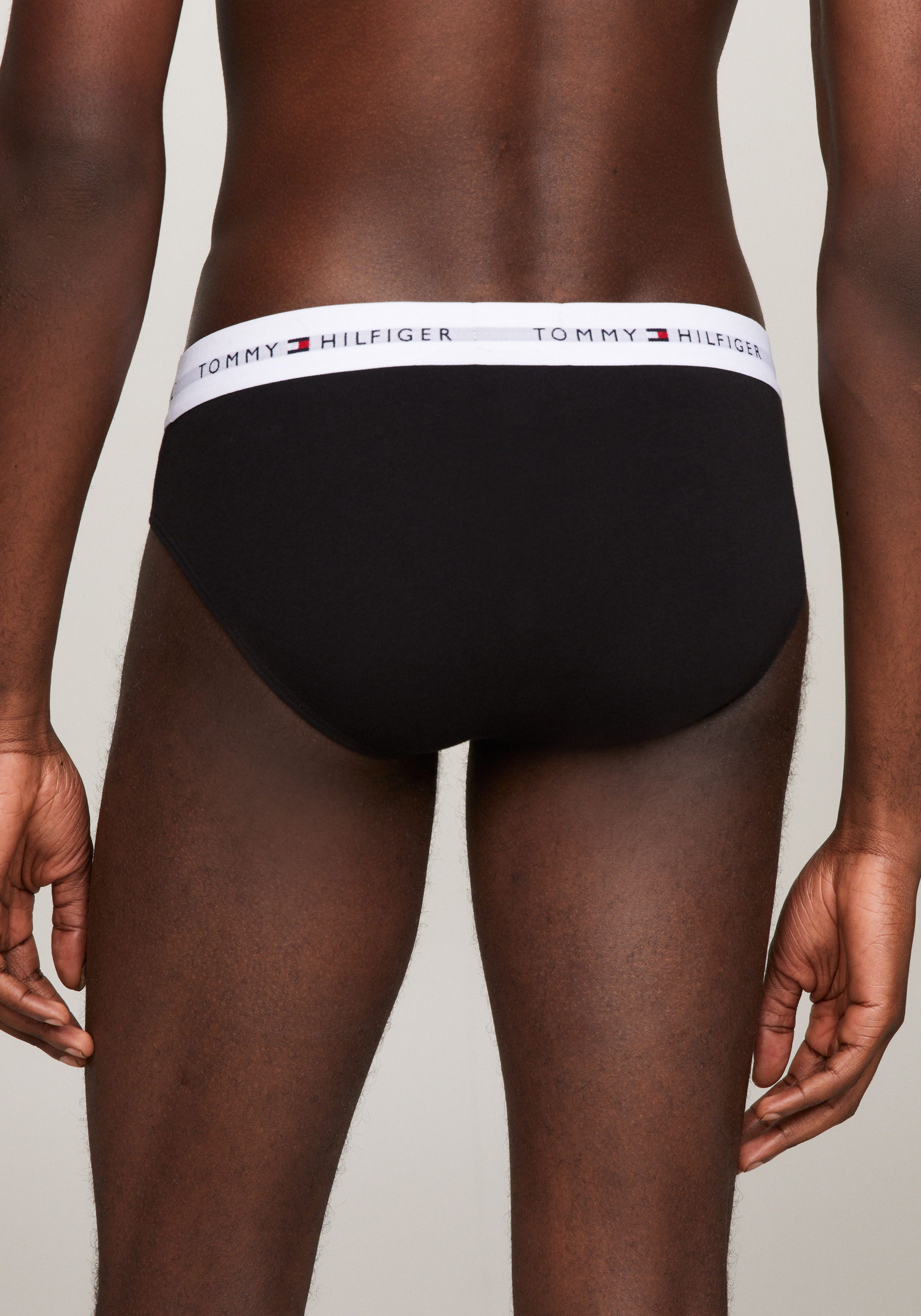 Tommy Hilfiger Underwear Slip 5P BRIEF met contrasterende logo-band (5 stuks, Set van 5)