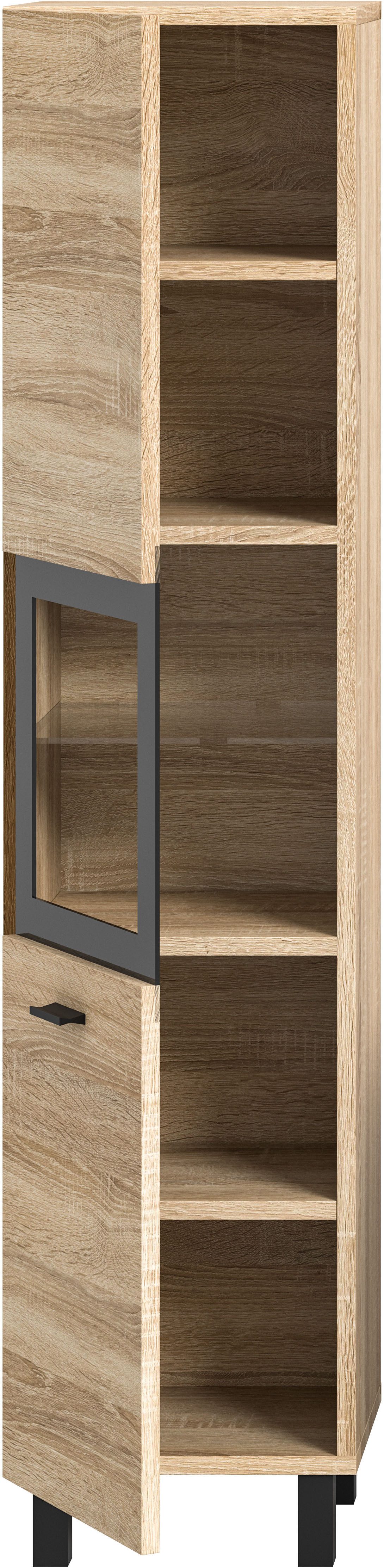 welltime Hoge kast Tampa, hoogte 125cm, hangend of staand te monteren Badkamerkast, hangkast badkamer, badkamer, badkamermeubels