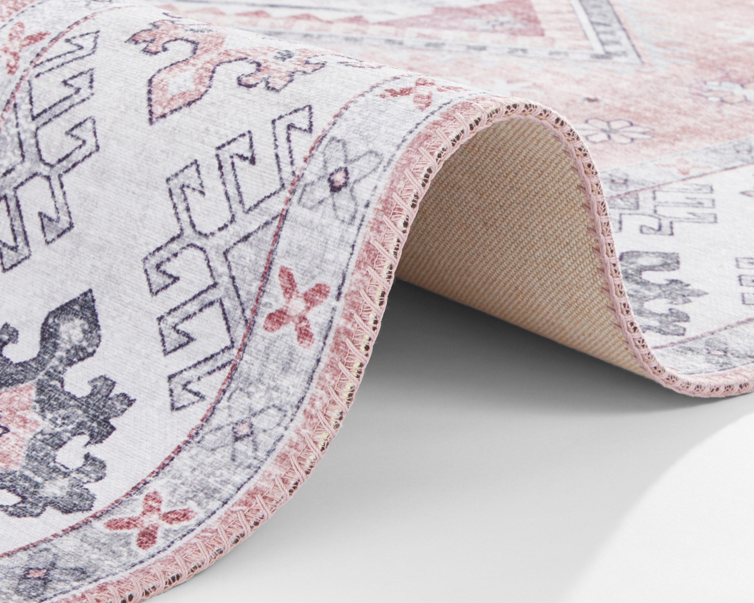 NORTHRUGS Vloerkleed Gratia Oosters, vintage, vlakweefsel, loper, woonkamer, slaapkamer