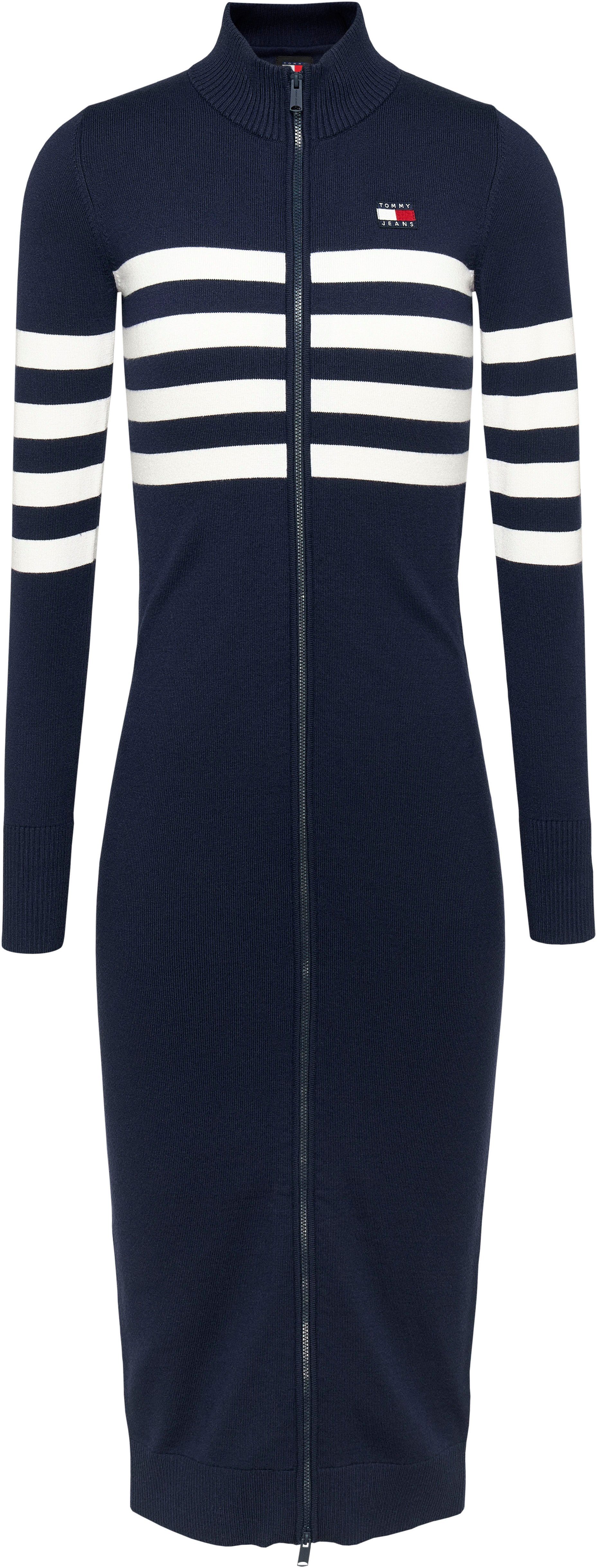TOMMY JEANS Sweatjurk TJW STRIPE MIDI SWEATER DRESS