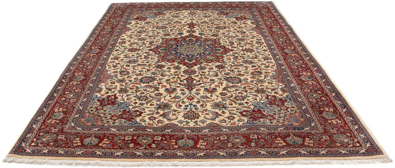 morgenland Wollen kleed Golpayegan medaillon beige 303 x 208 cm Uniek exemplaar met certificaat