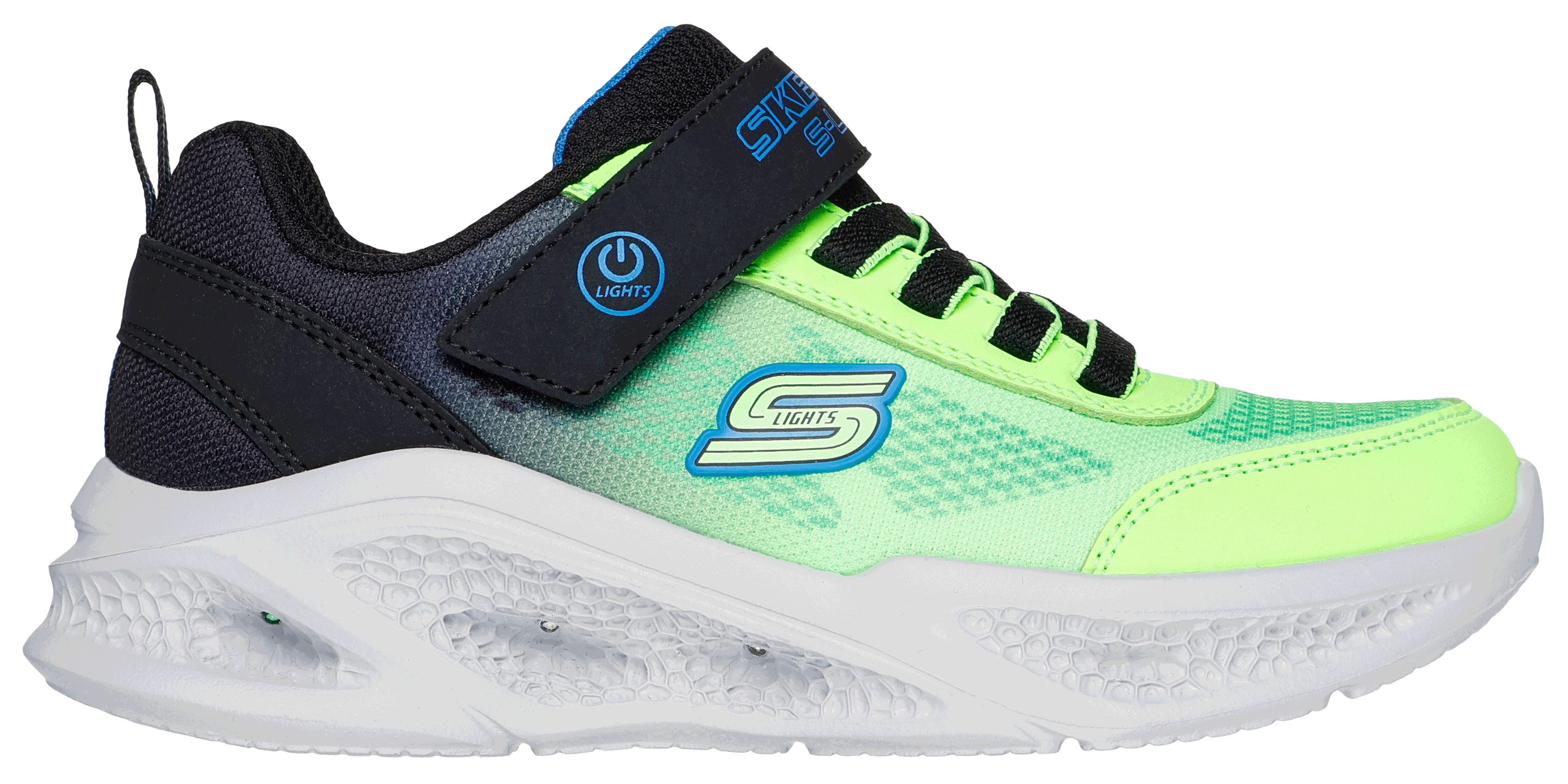 Skechers Sneakers SKECHERS METEOR-LIGHTS , klittenbandschoen met knipperfunctie, maat sjabloon om te downloaden