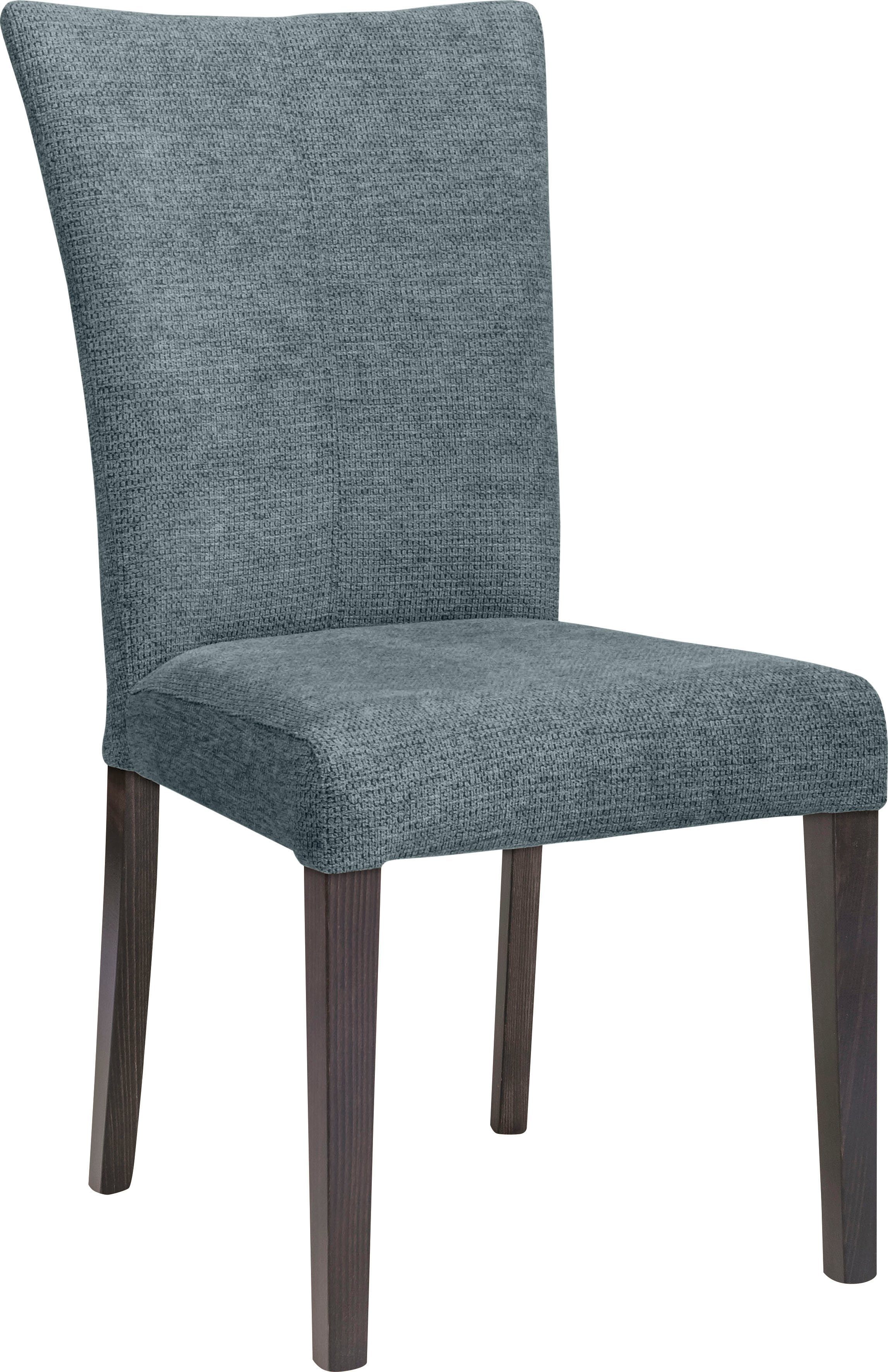 Home affaire Stoel met 4 poten Aspen Poten van massief beuken, wengékleurig gelakt (set, 2 stuks)