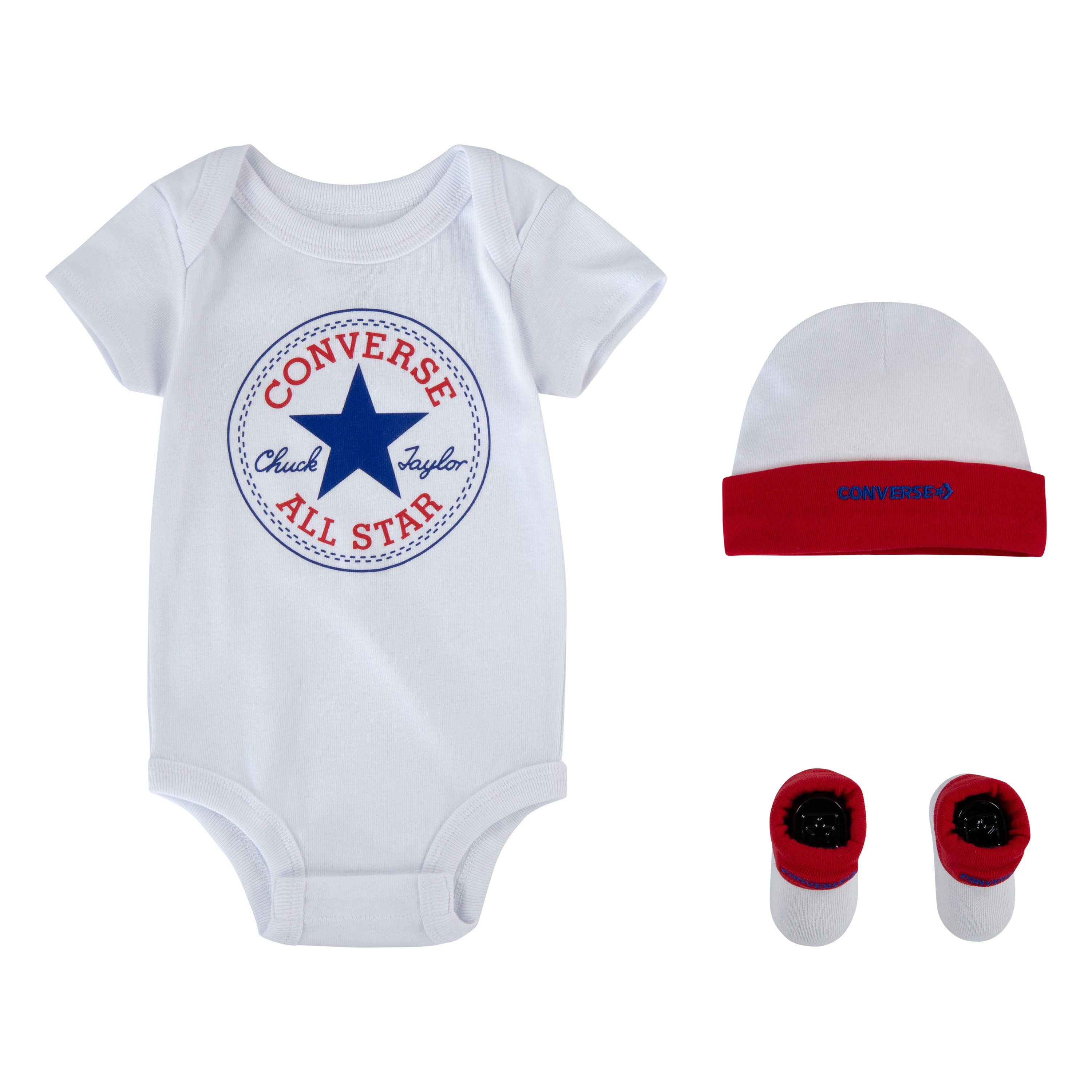 Converse Babyuitzet CLASSIC CTP INFANT HAT BODYSUIT BOO (set, 3-delig)