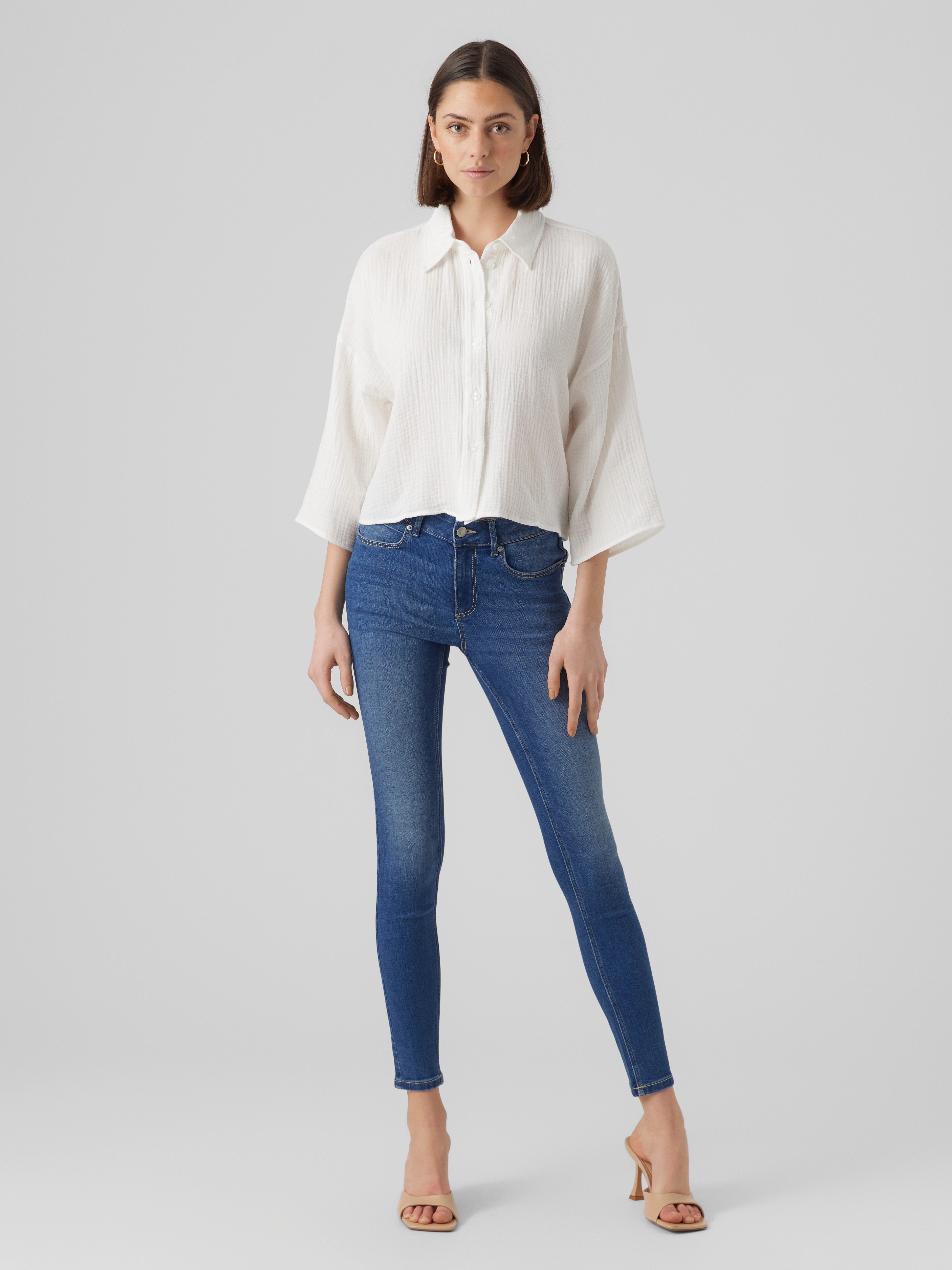 Vero Moda Overhemdblouse VMNATALI CROP SHIRT WVN NOOS