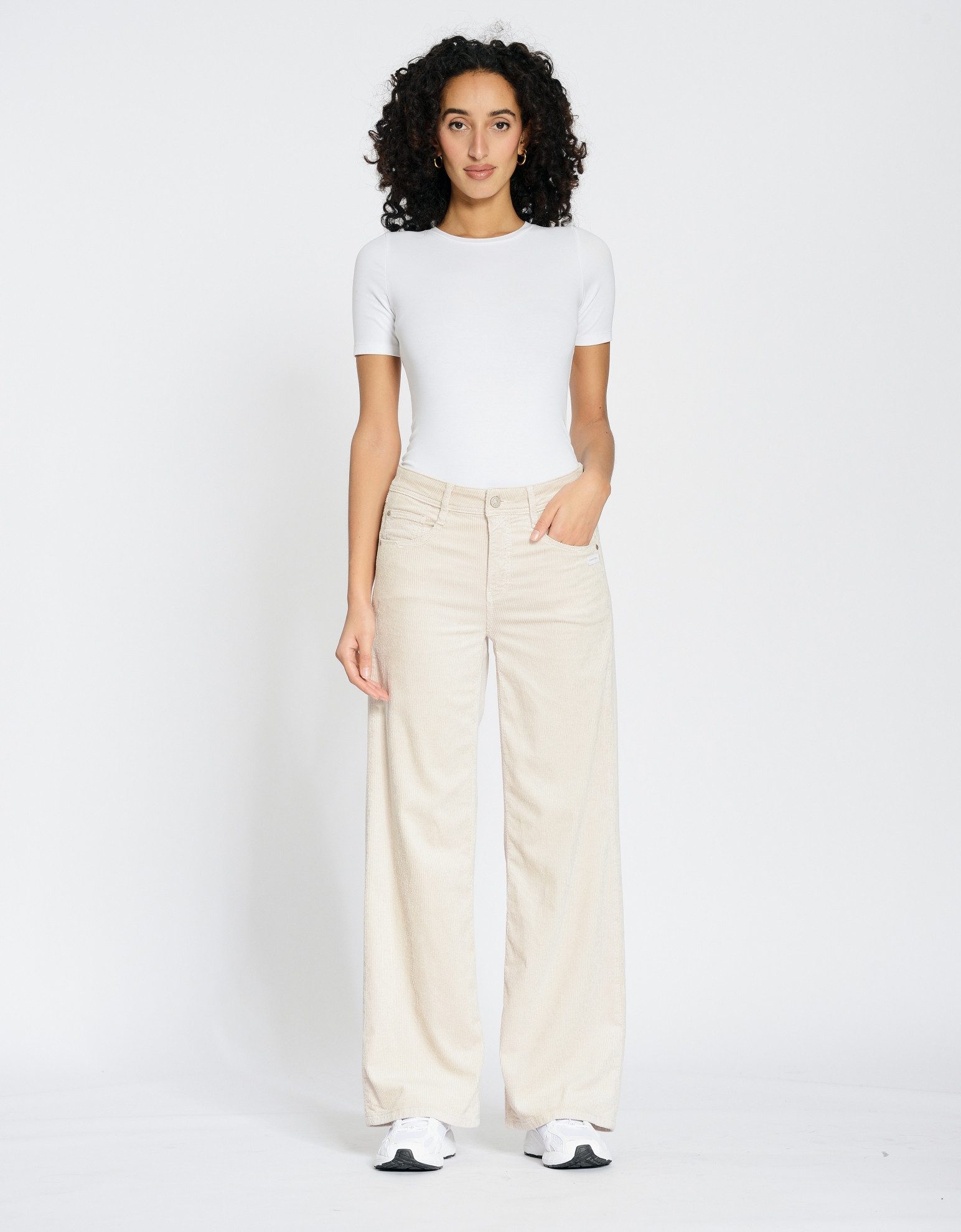GANG Cordbroek 94AMELIE WIDE in casual wide fit
