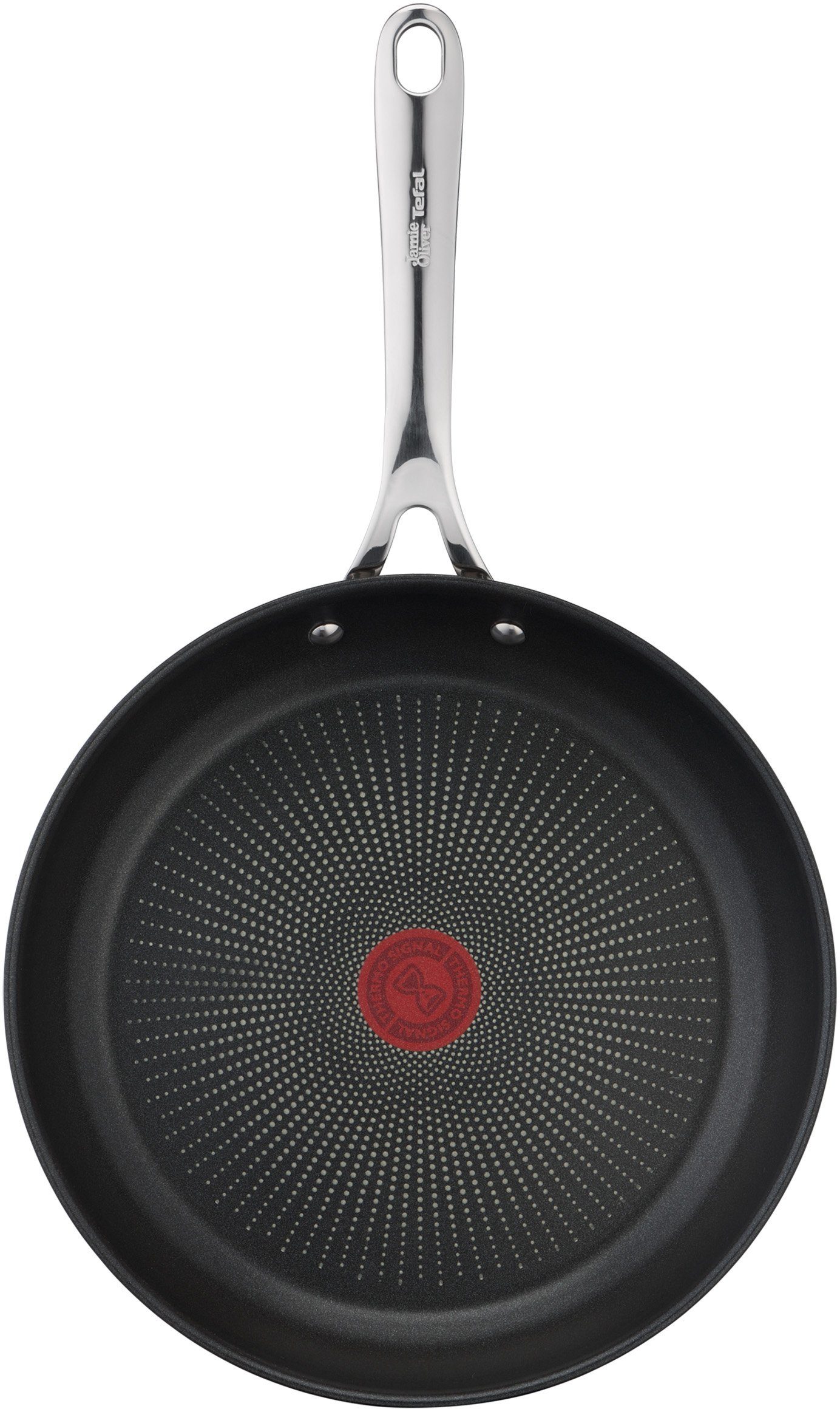 Tefal Koekenpan Jamie Oliver Cook Smart Roestvrij staal, anti-aanbak coating, thermo-signaal, voor alle kookplaten, inductie (1-delig)