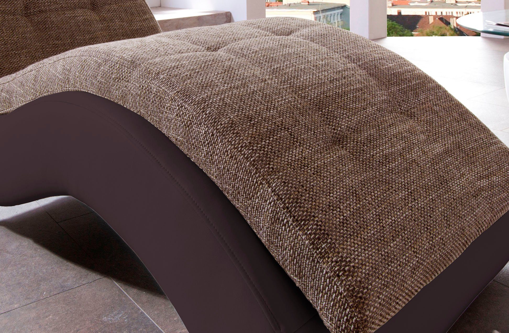 Home affaire Relaxstoel Vengo2 met hoofdkussen, matten-look op romp