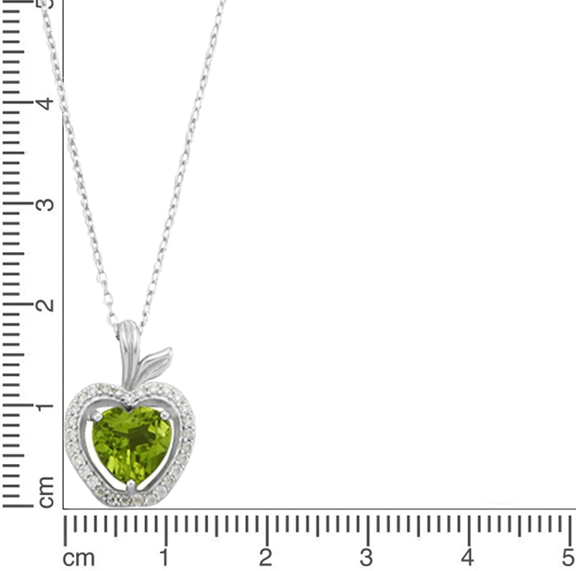 Firetti Ketting met hanger Sieraad cadeau zilver 925 halssieraad halsketting appel hart